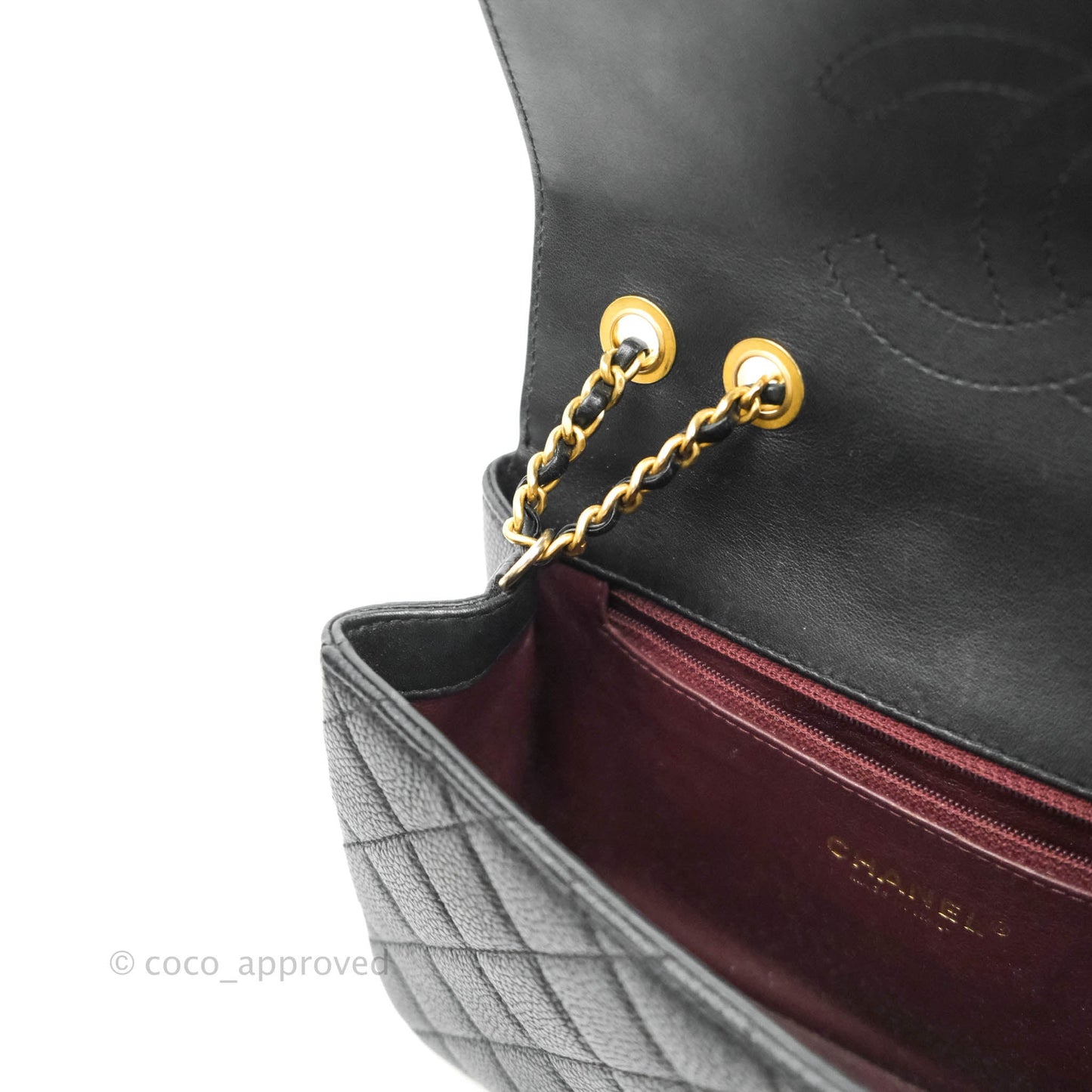 Chanel Quilted Small CC Filigree Flap Black Caviar