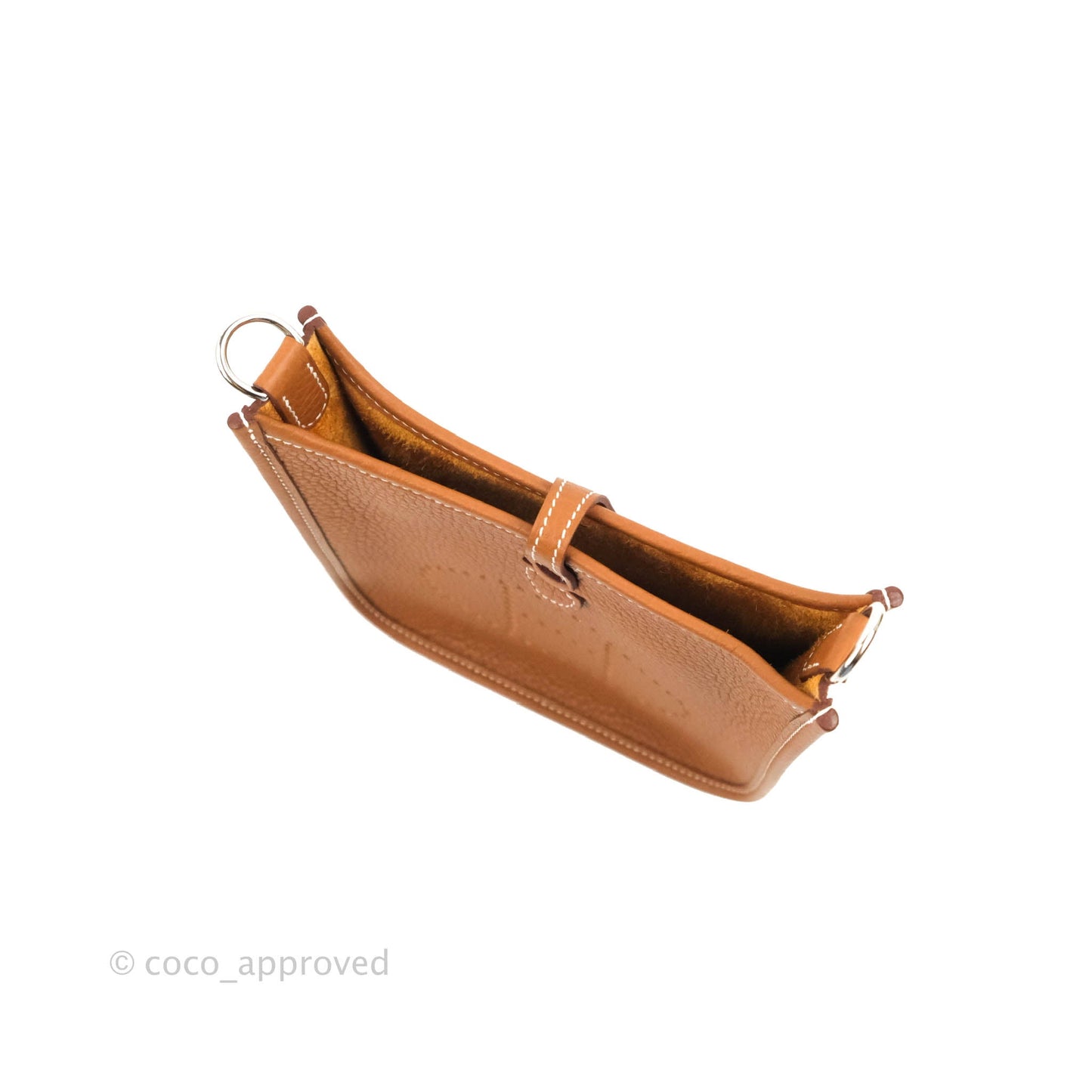 Hermès Mini Evelyne 16 Gold Clemence Palladium Hardware