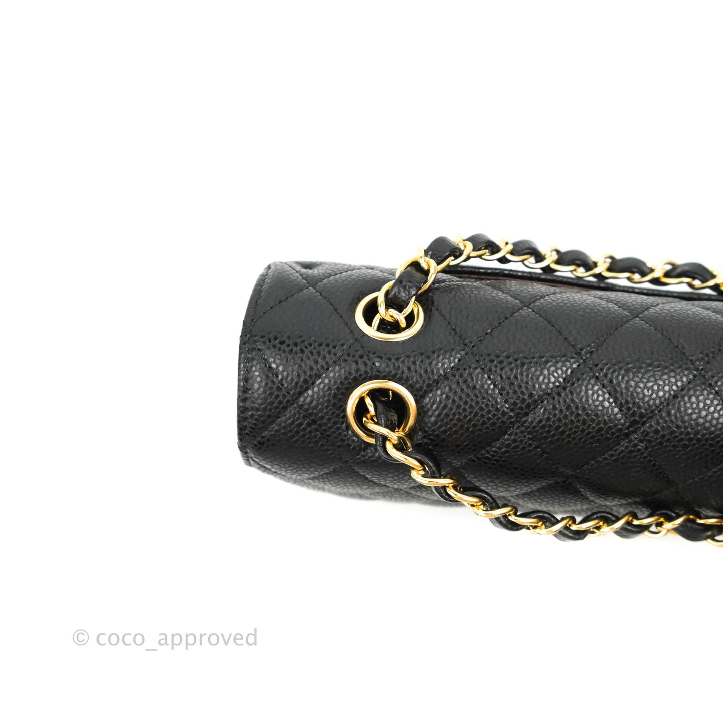 Chanel Classic M/L Medium Double Flap Black Caviar Gold Hardware