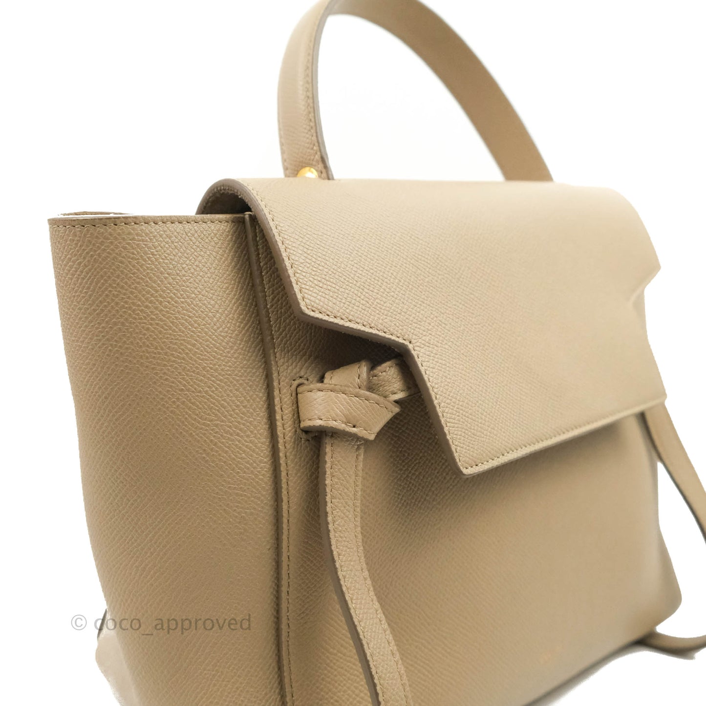 Celine Micro Belt Bag Light Taupe Grained Calfskin Gold Hardware