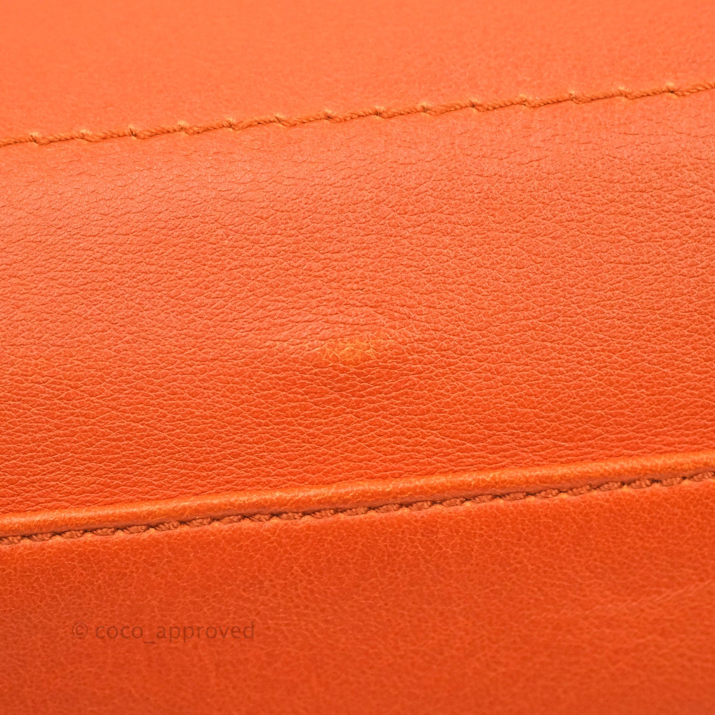 Salvatore Ferragamo Orange Top Handle Bag With Strap