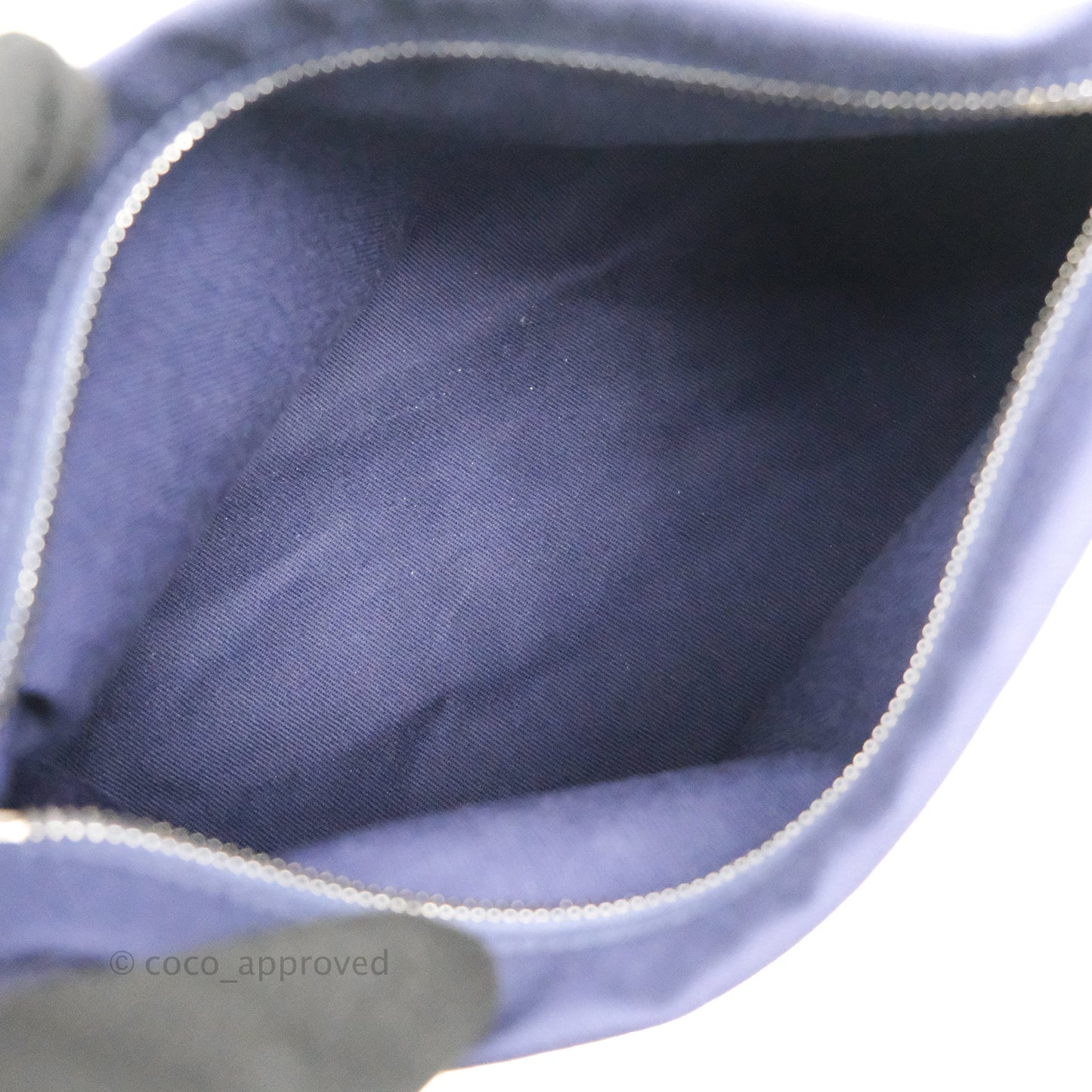Chanel Quilted Medium Coco Handle Shopping Tote Denim Silver Hardware