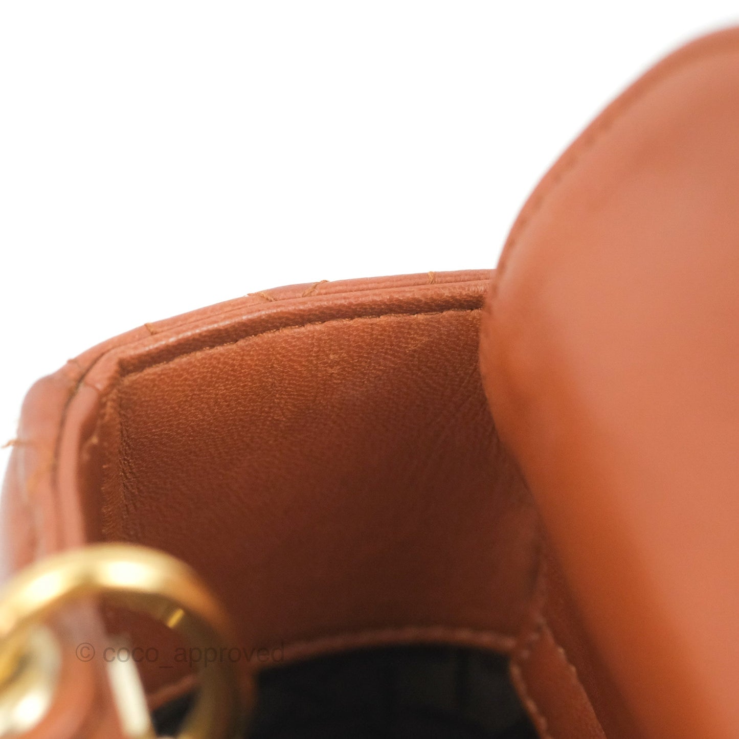 Christian Dior My ABCDior Lady Dior Brown Lambskin Gold Hardware