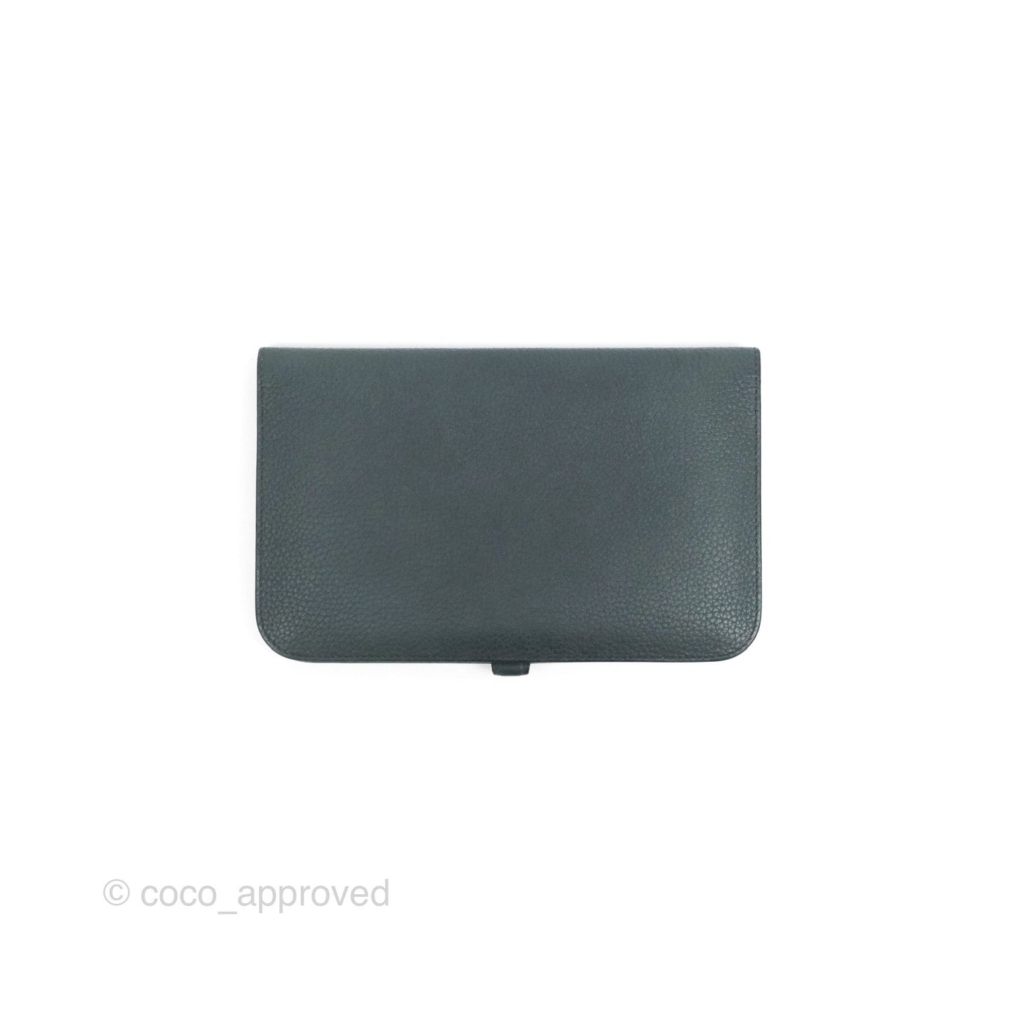 Hermes Dogon Duo Combined Wallet Dark Grey Blue TM Palladium Hardware