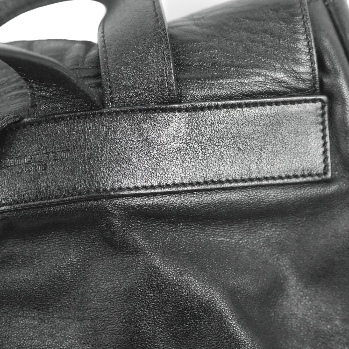 Saint Laurent Festival Fringe Backpack Black Calfskin
