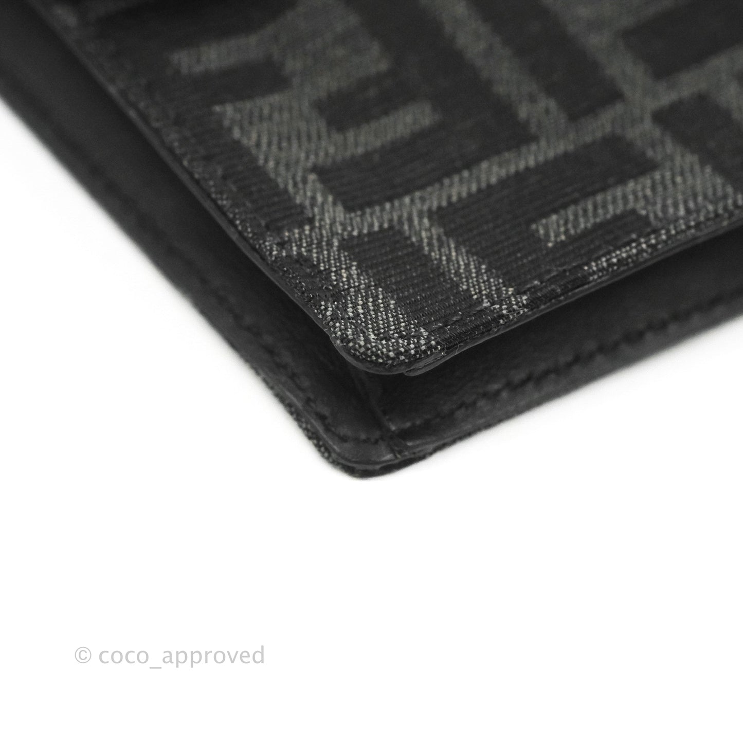 Fendi Baguette Pouch Jacquard FF Motif Grey/Black