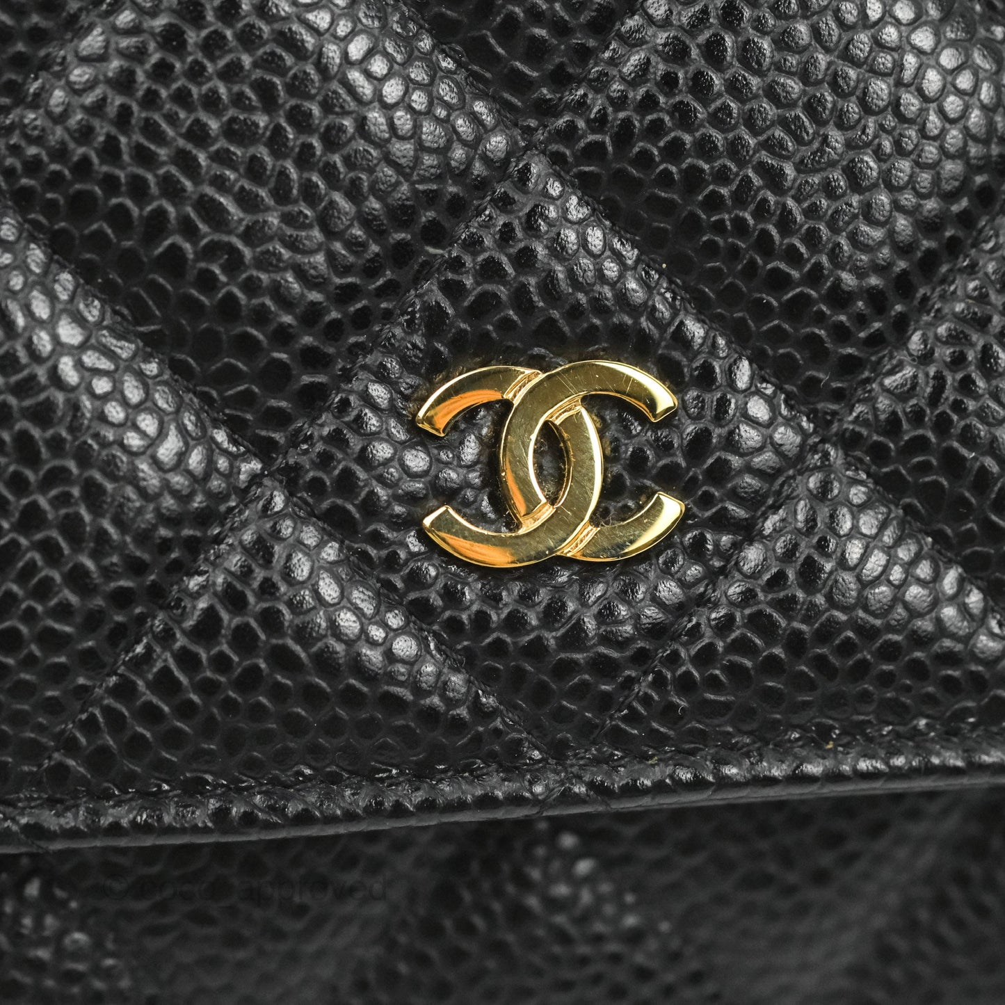 Chanel Quilted Classic WOC Black Caviar Gold Hardware
