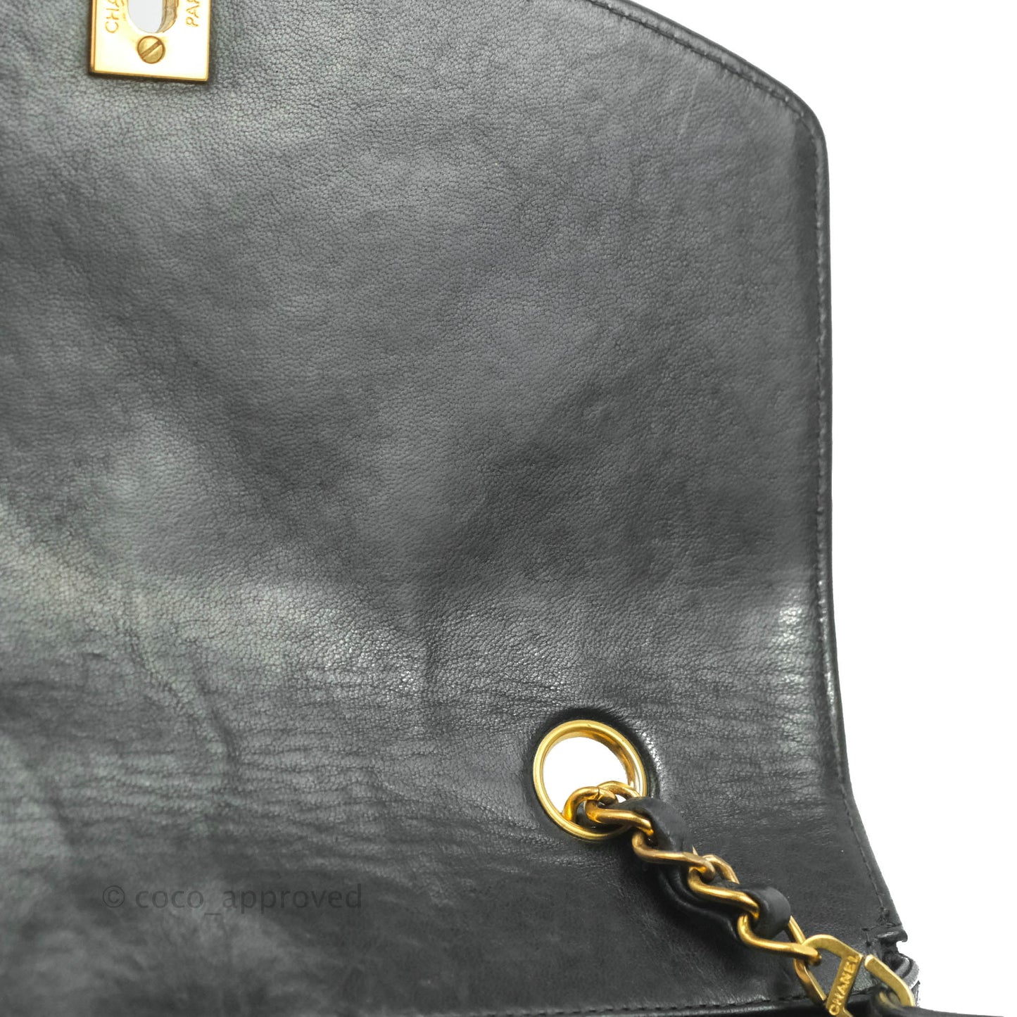 Chanel Black Quilted Lambskin Small Vintage Classic Diana Flap 24K Gold Hardware