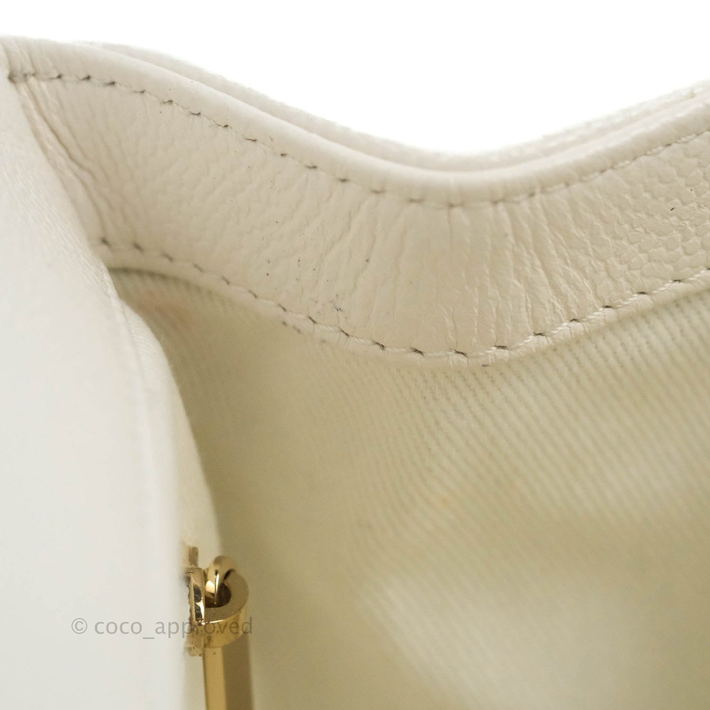 Chanel Quilted Small Business Affinity Flap White Caviar Gold Hardware