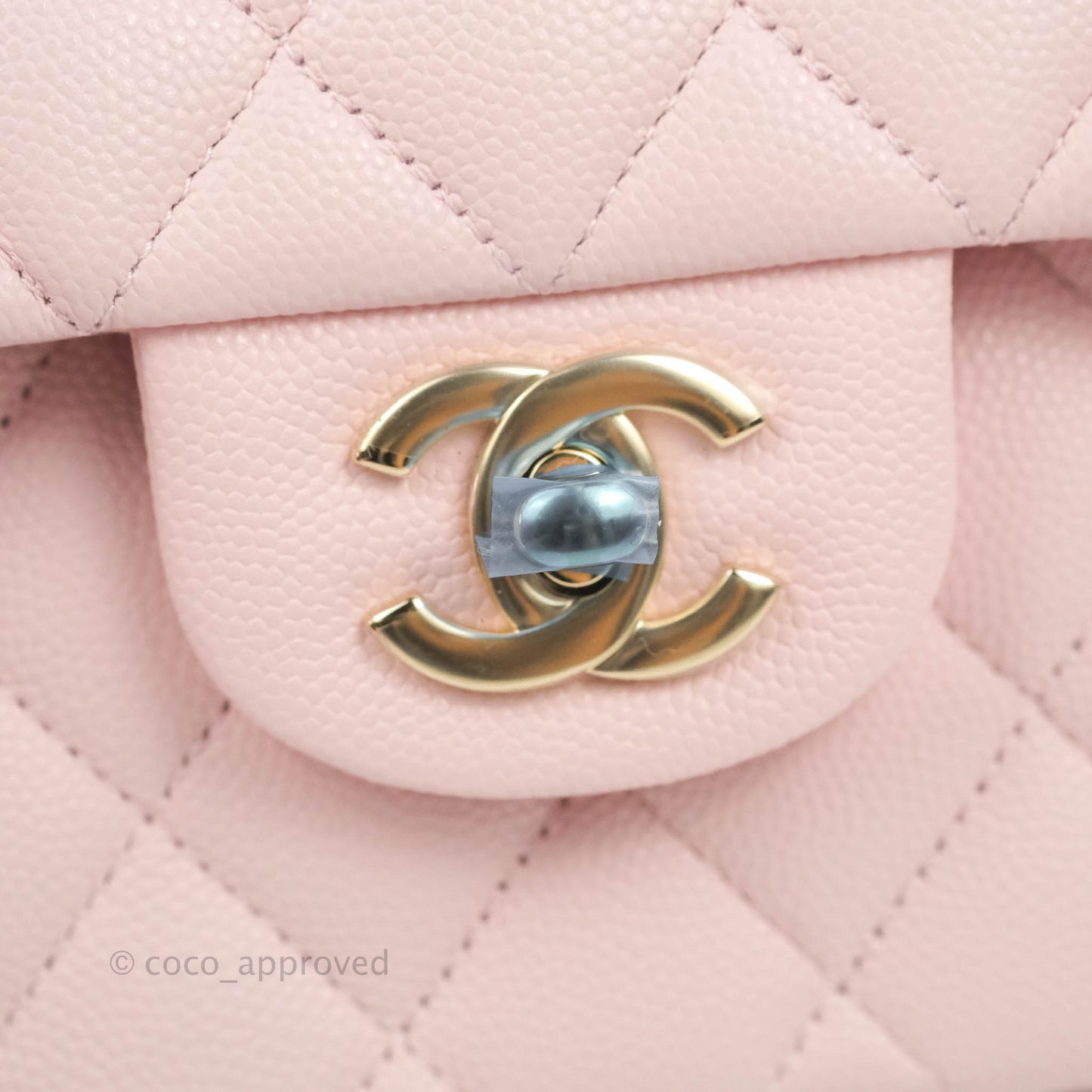 Chanel Classic Small S/M Flap Pink Caviar Gold Hardware 22S