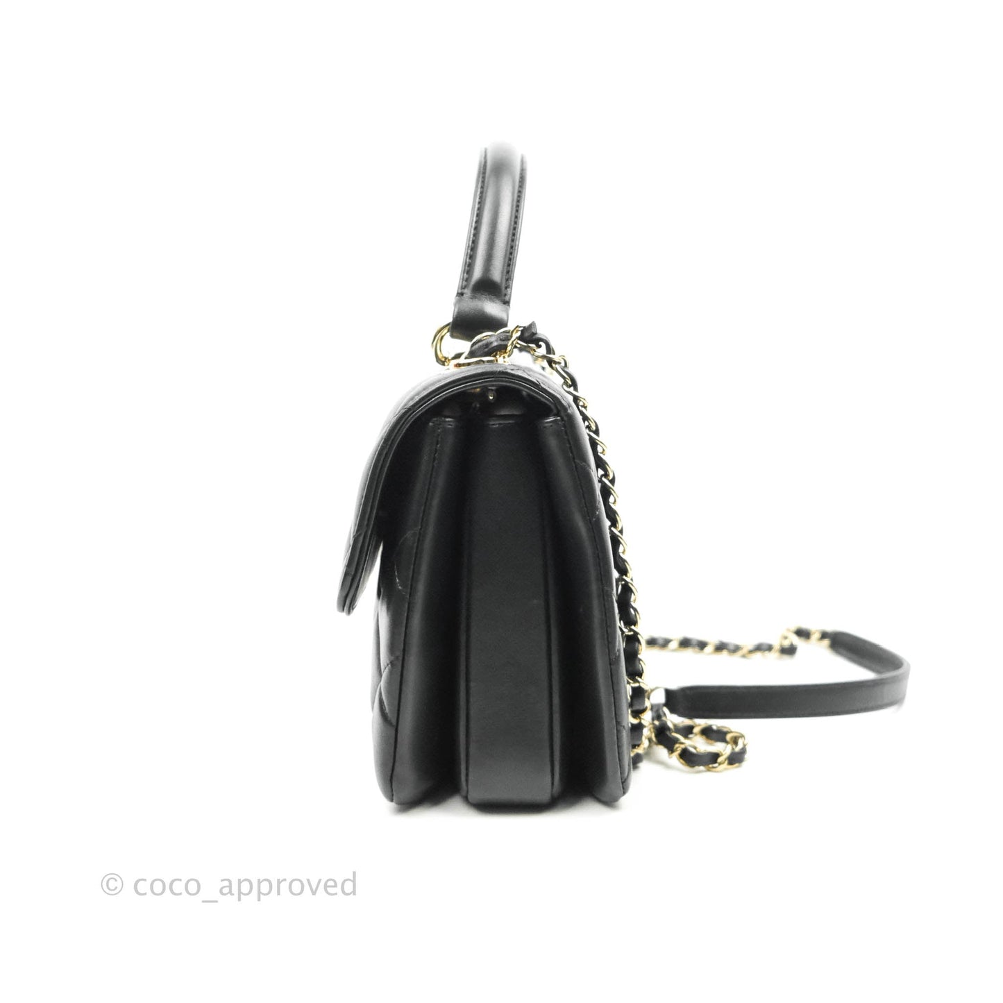 Chanel Trendy CC Small Black Lambskin Gold Hardware