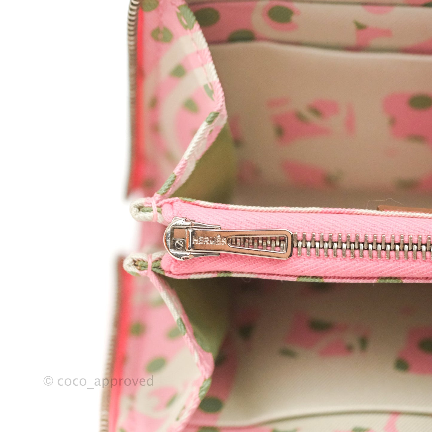 Hermès Silk In Compact Wallet Rose Lipstick Epsom