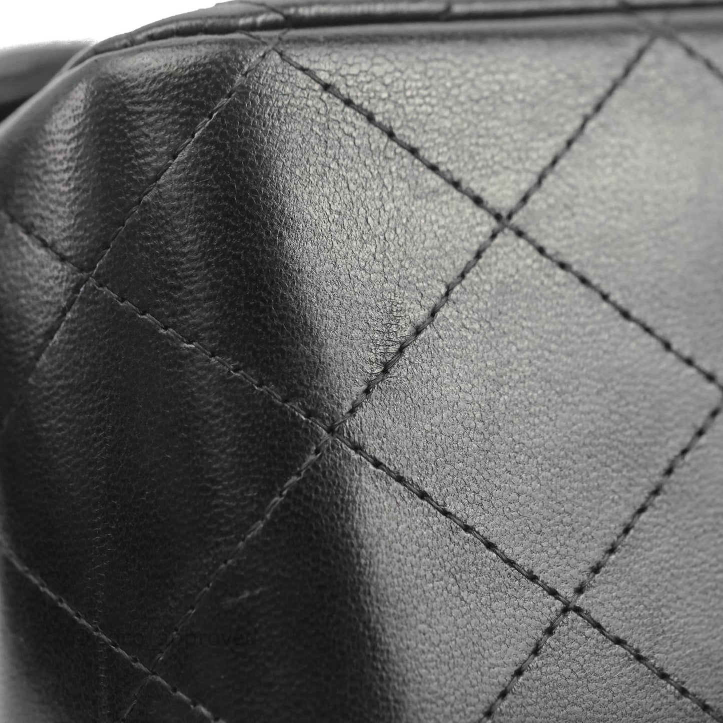 Chanel Jumbo Double Flap Black Lambskin Gold Hardware
