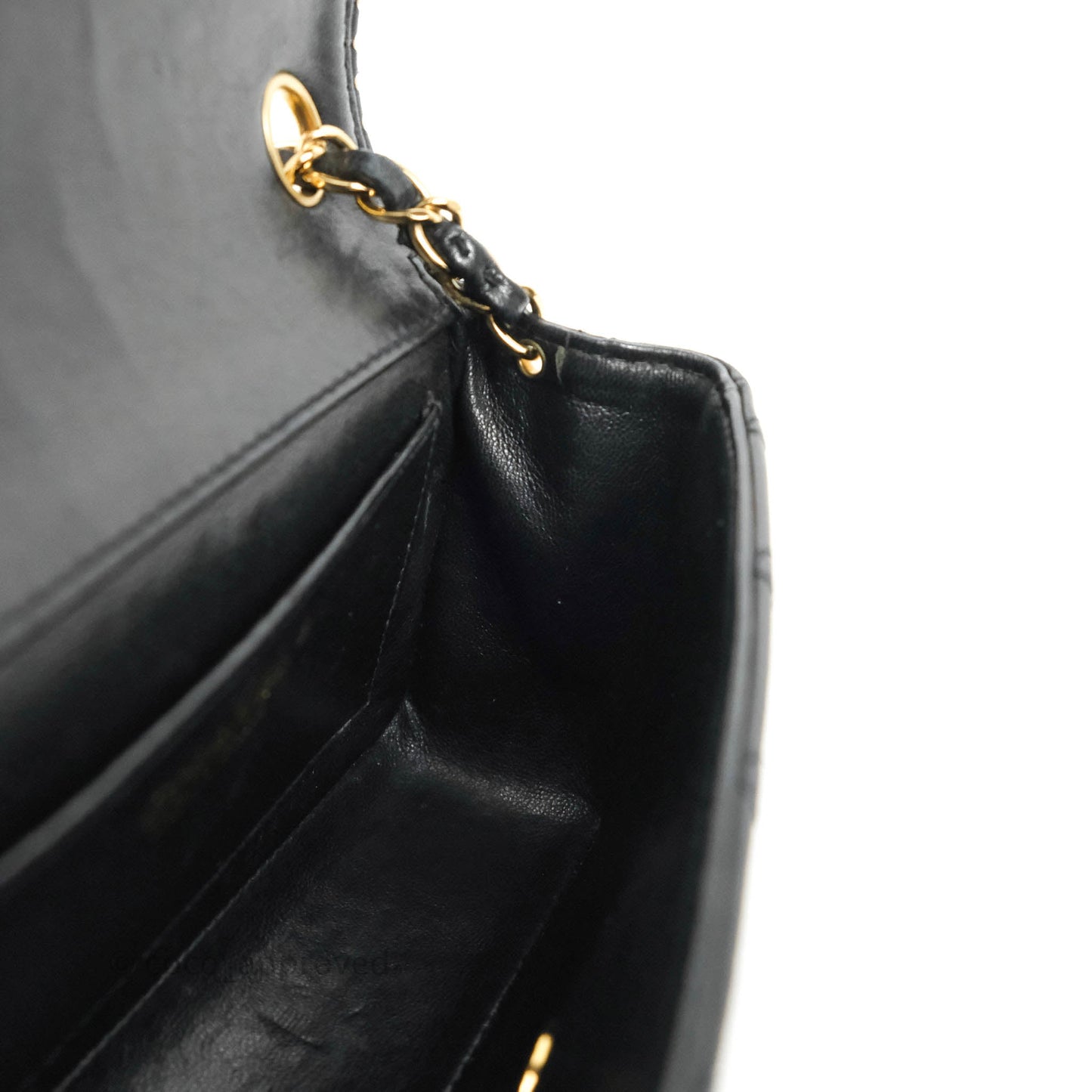 Chanel Vintage Mini Rectangular Black Calfskin 24K Gold Hardware