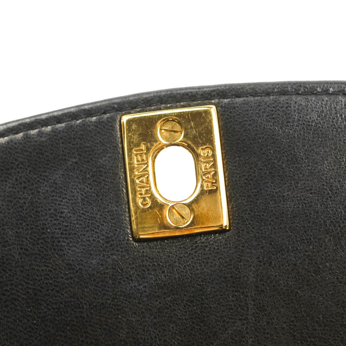 Chanel Vintage Small Quilted Classic Diana Flap Bag Black Lambskin 24K Gold Hardware