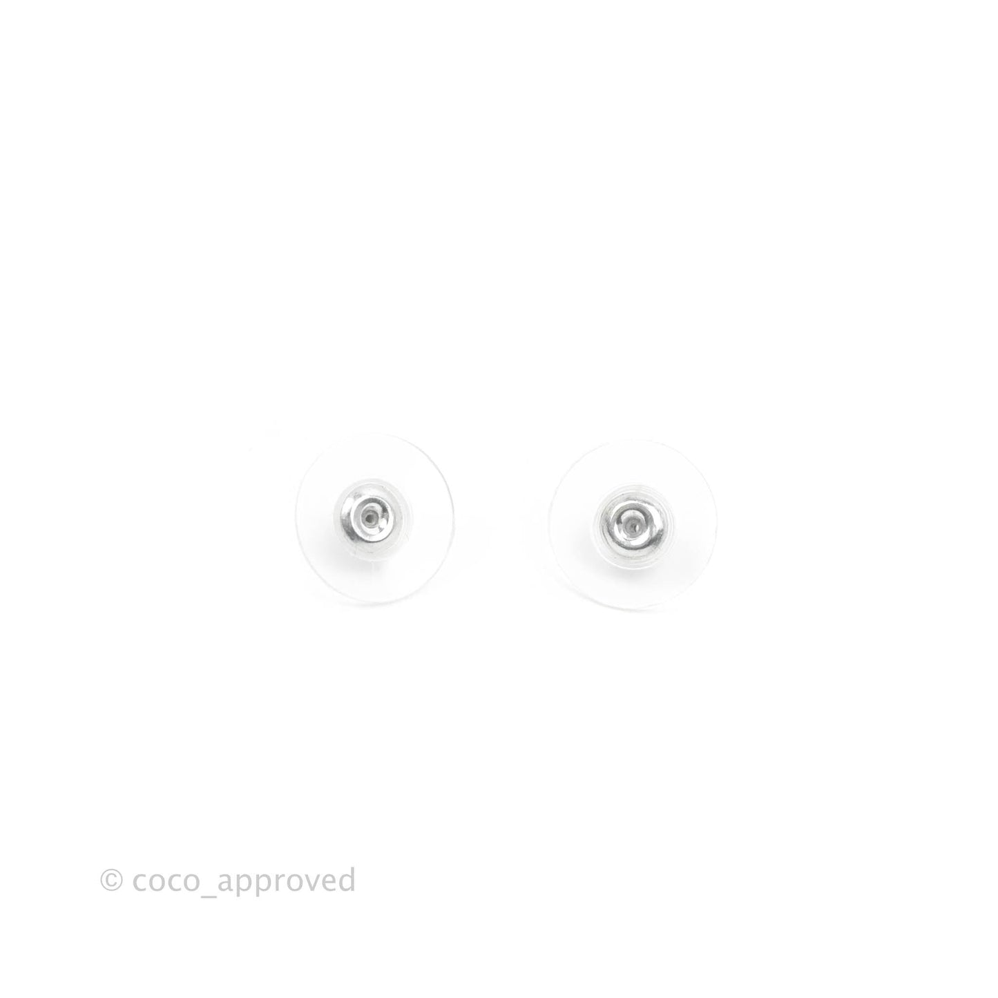 Chanel CC Crystal Round Earrings