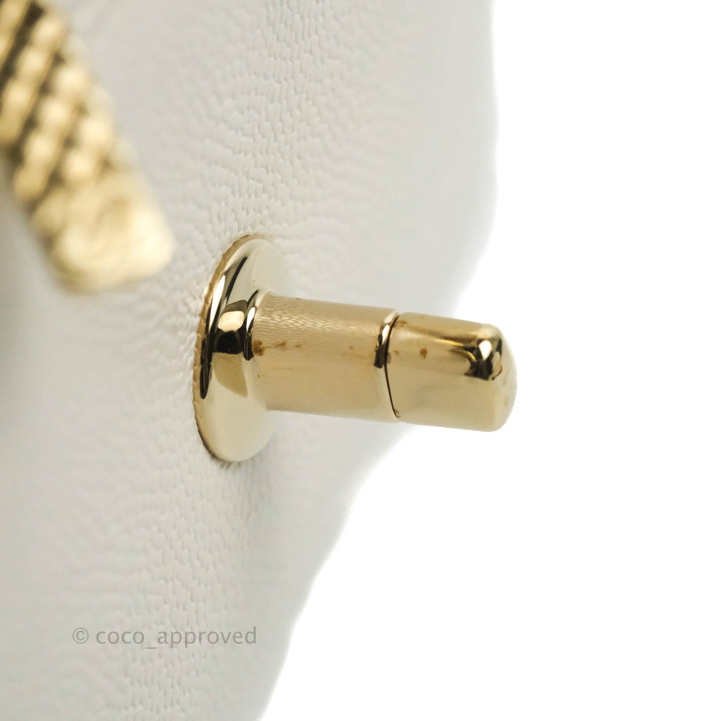 Chanel Quilted Small Business Affinity Flap White Caviar Gold Hardware
