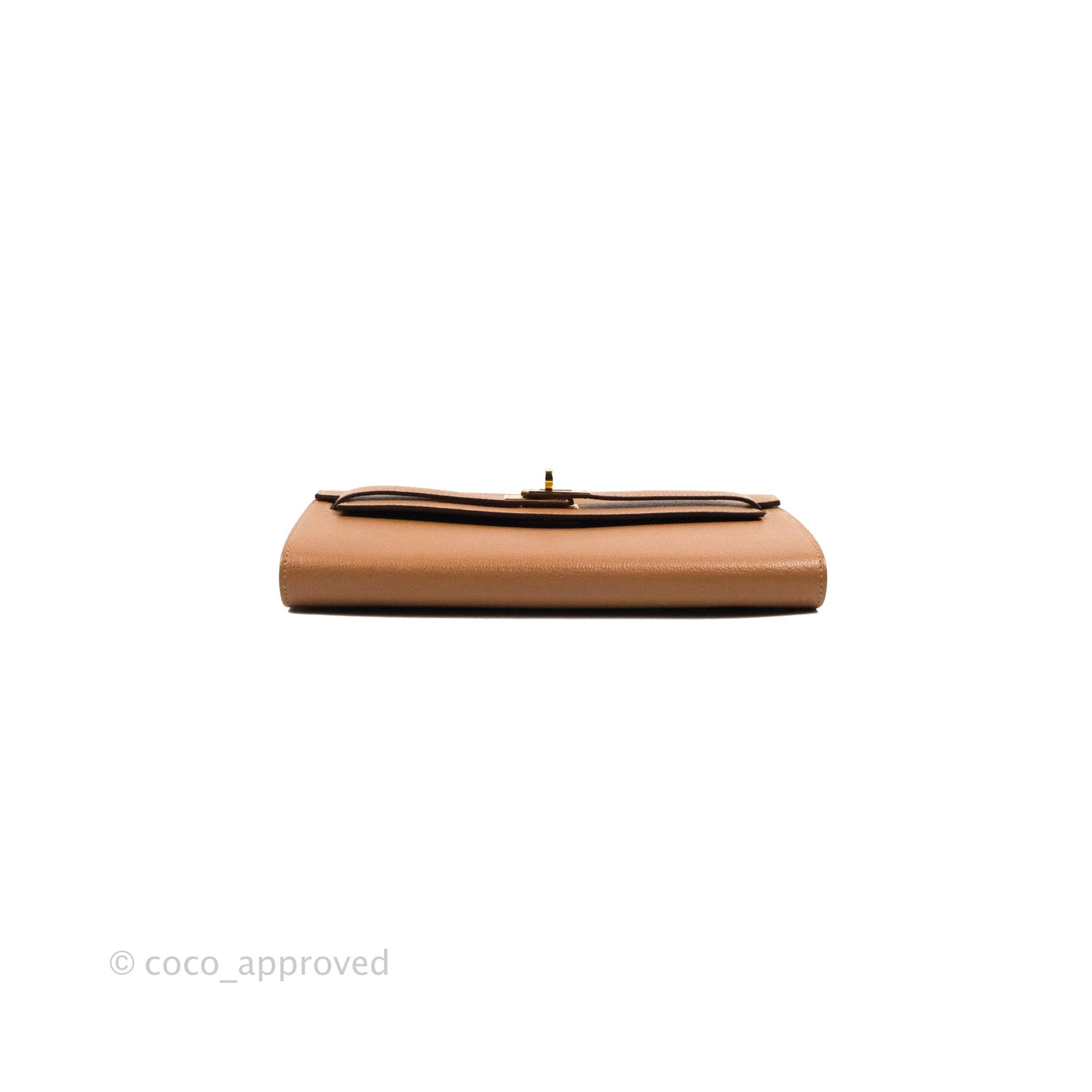 Hermès Kelly To Go Wallet Quebracho Chevre Mysore Gold Hardware
