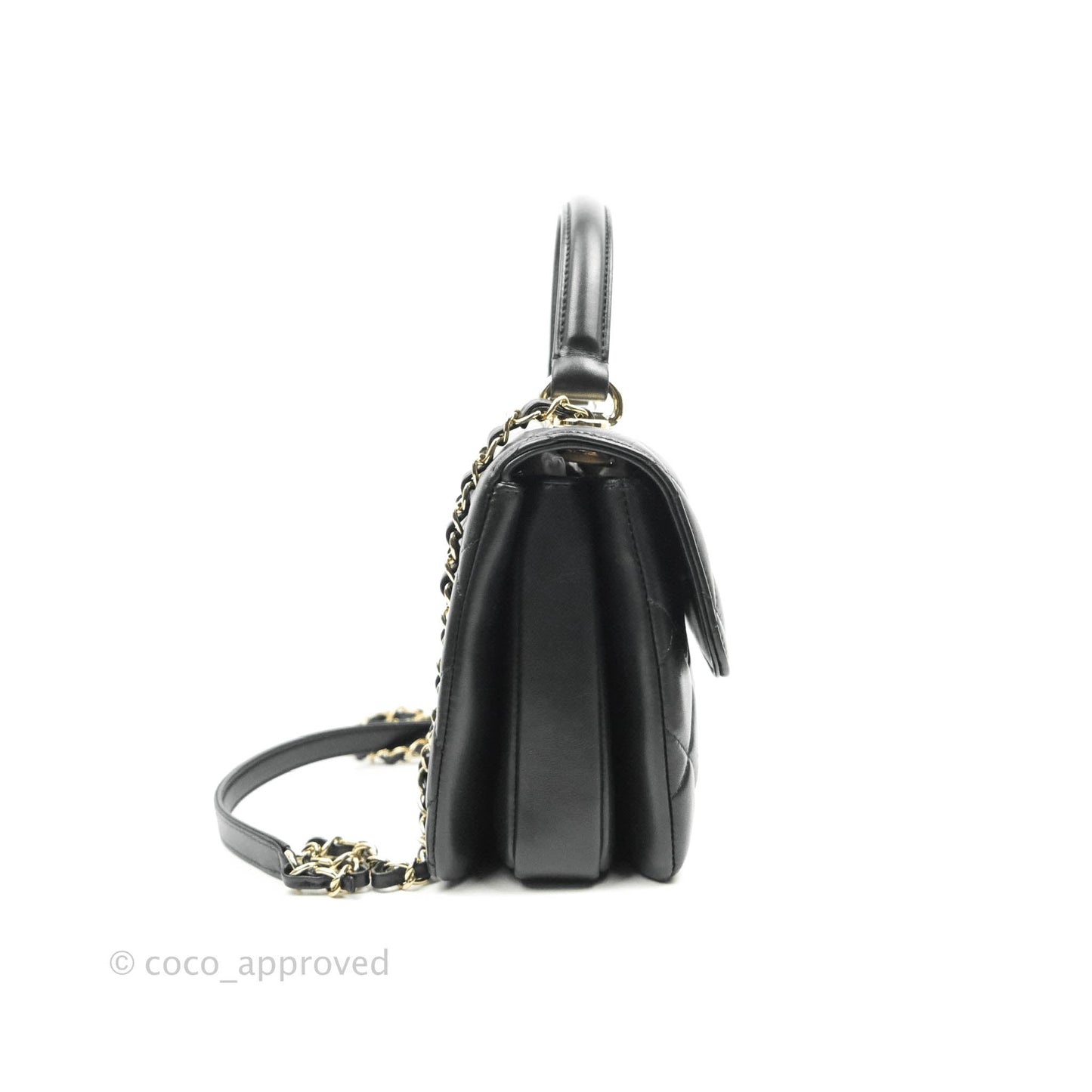 Chanel Trendy CC Small Black Lambskin Gold Hardware