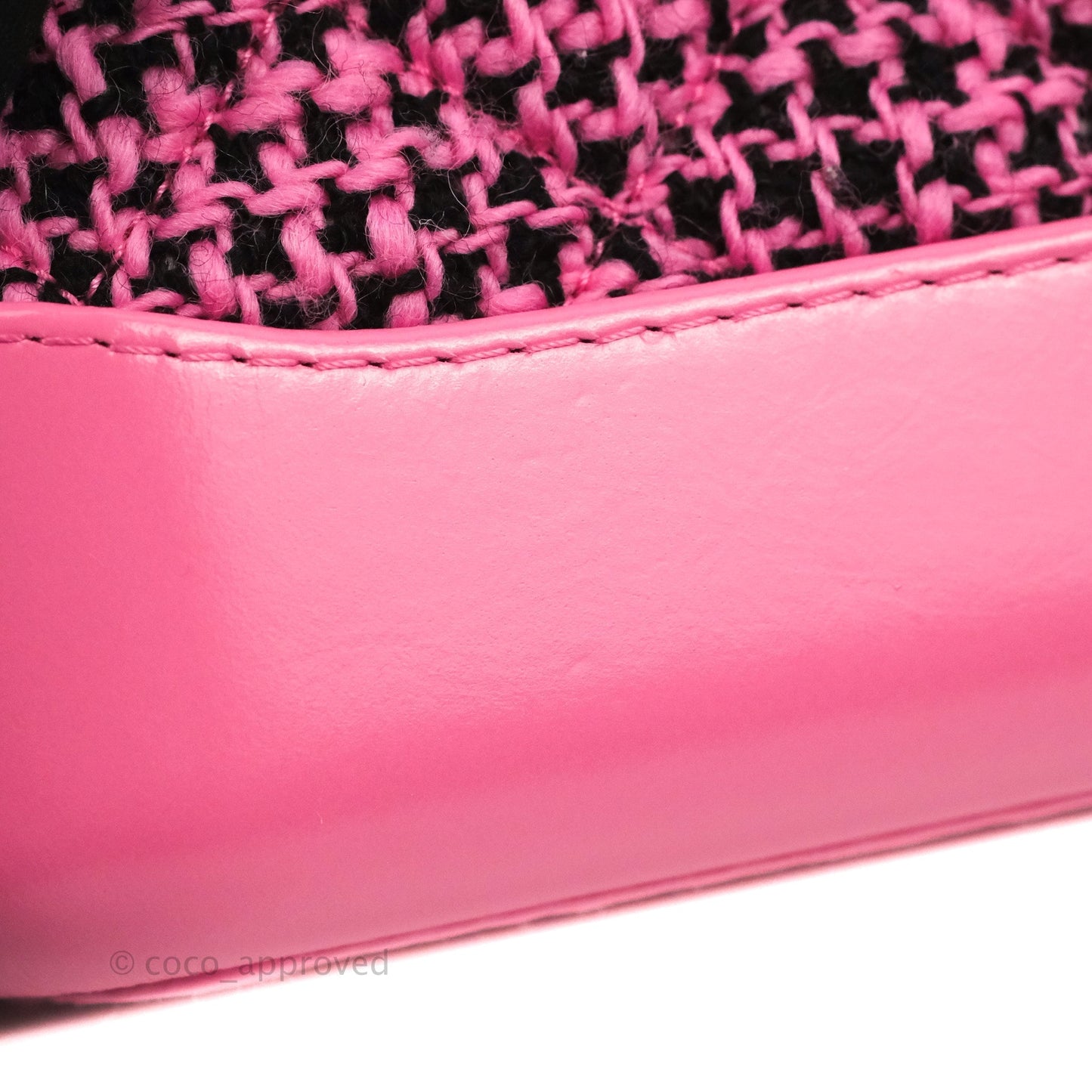 Chanel Small Gabrielle Hobo Pink/Black Tweed Mixed Hardware