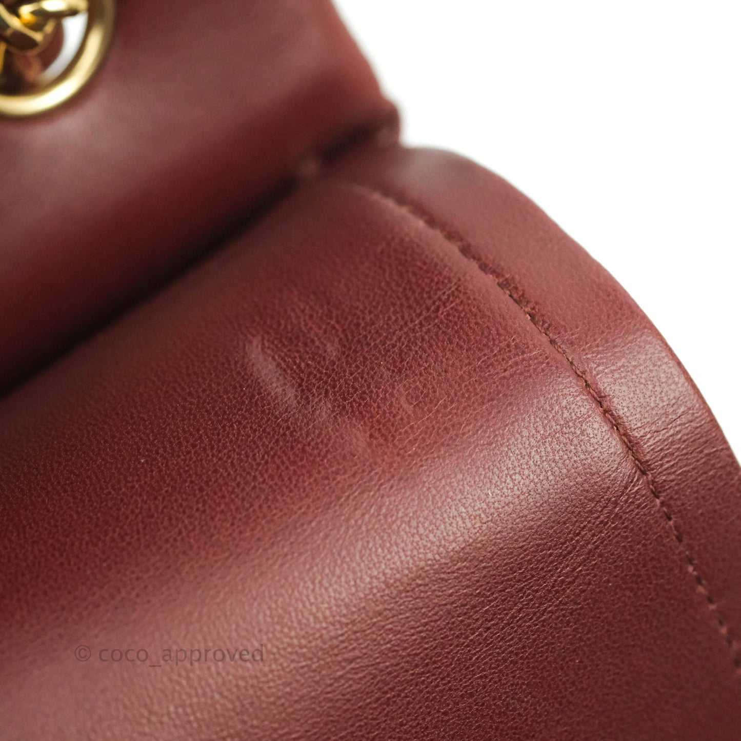 Chanel Jumbo Double Flap Burgundy Lambskin Gold Hardware