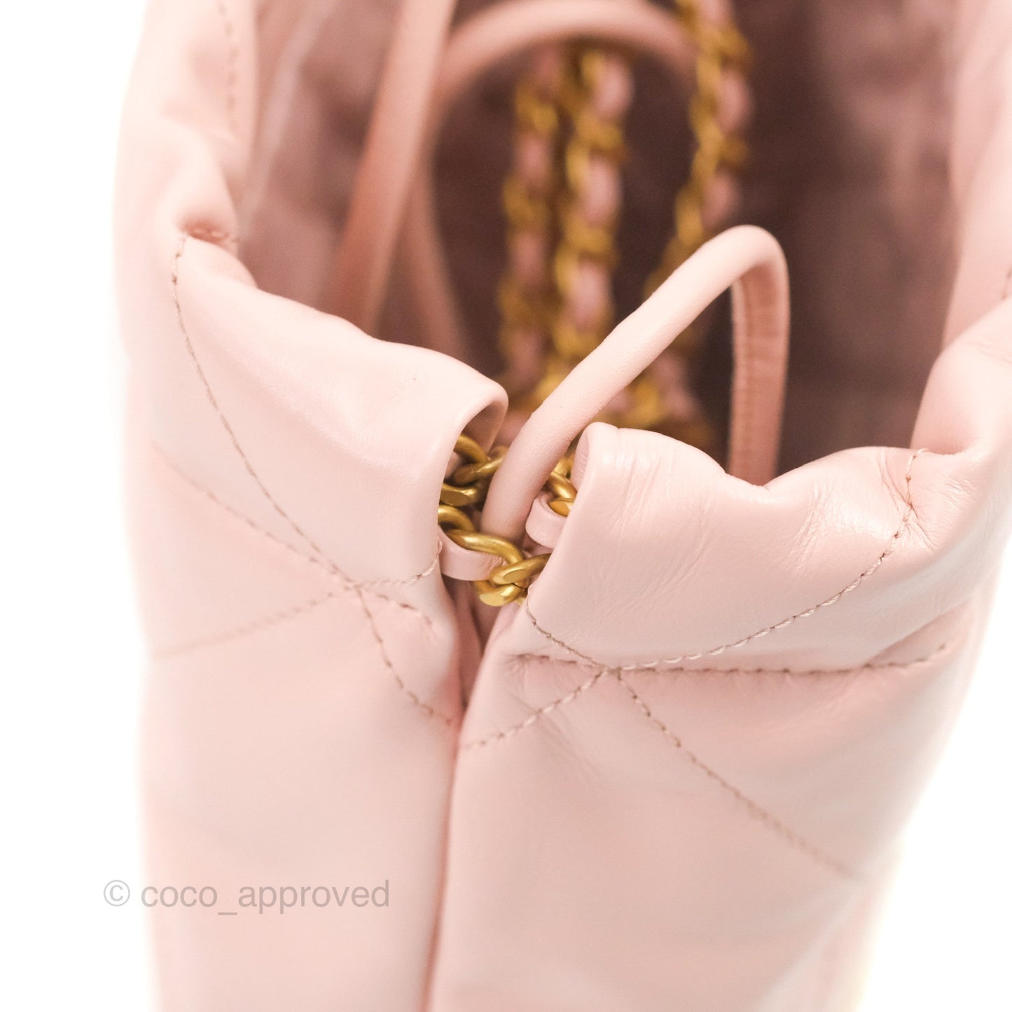 Chanel 22 Mini Bag Pink Shiny Crumpled Calfskin