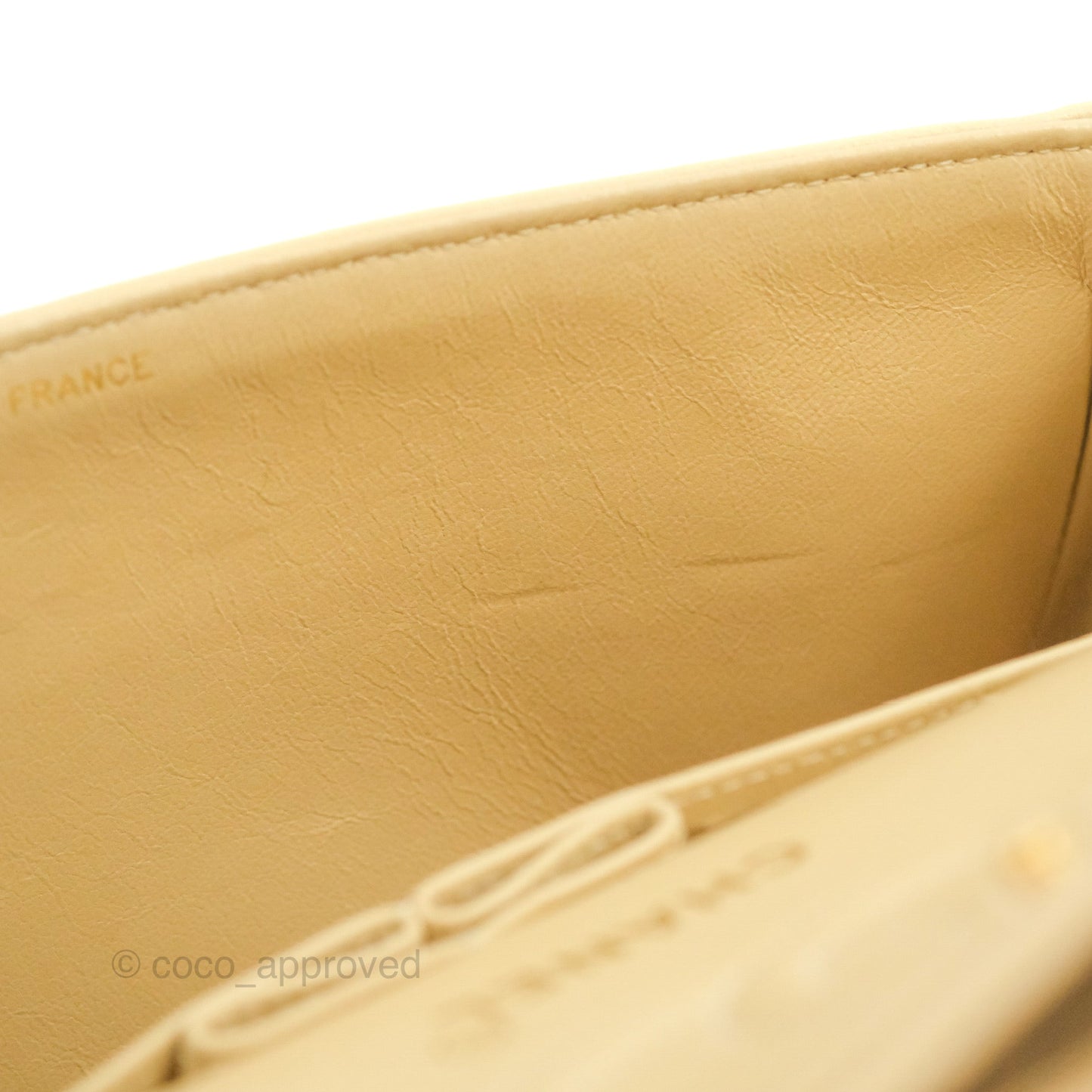 Chanel Classic Vintage Small Flap Beige Lambskin 24K Gold Hardware