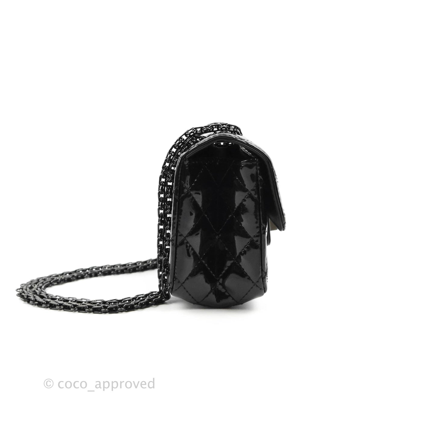 Chanel Quilted Mini Reissue 224 So Black Patent