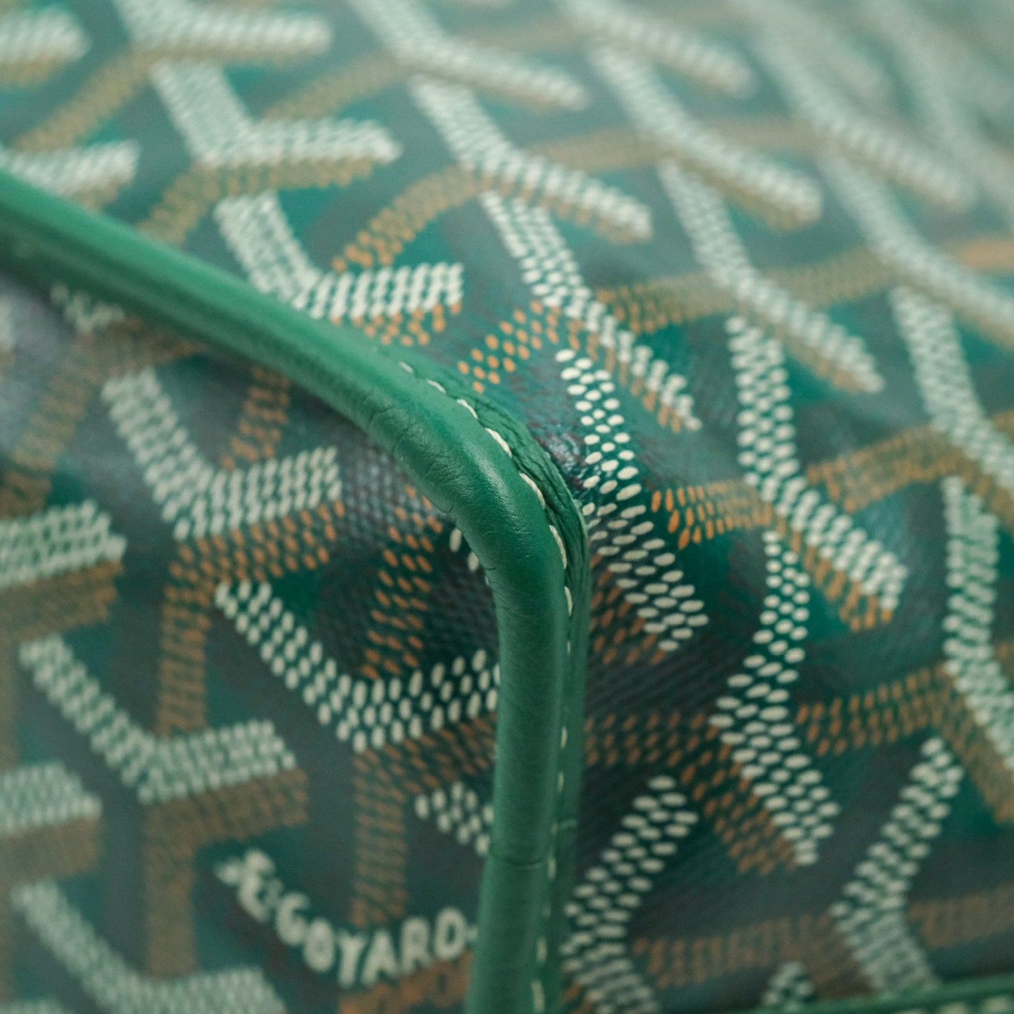 Goyard Anjou Mini Bag Goyardine Canvas Green