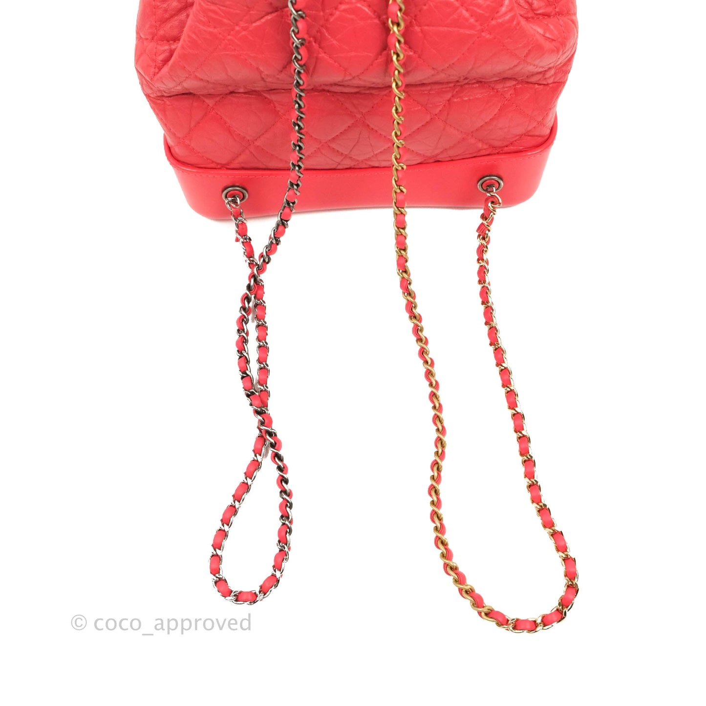 Chanel Small Gabrielle Backpack Dark Pink Aged Calfskin
