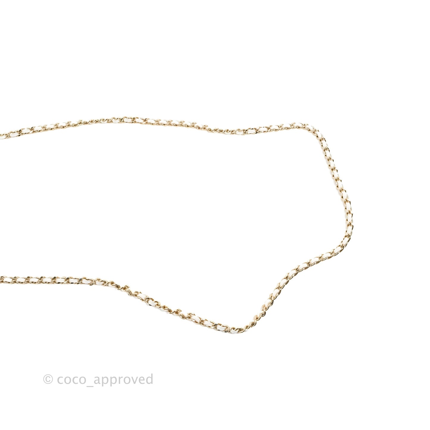 Chanel Small Heart Bag White Lambskin Gold Hardware 22S