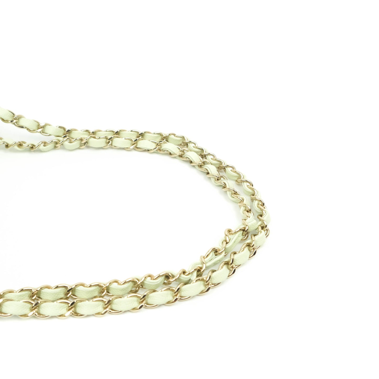 Chanel Small Classic Quilted Flap Mint Green Caviar Gold Hardware 22C