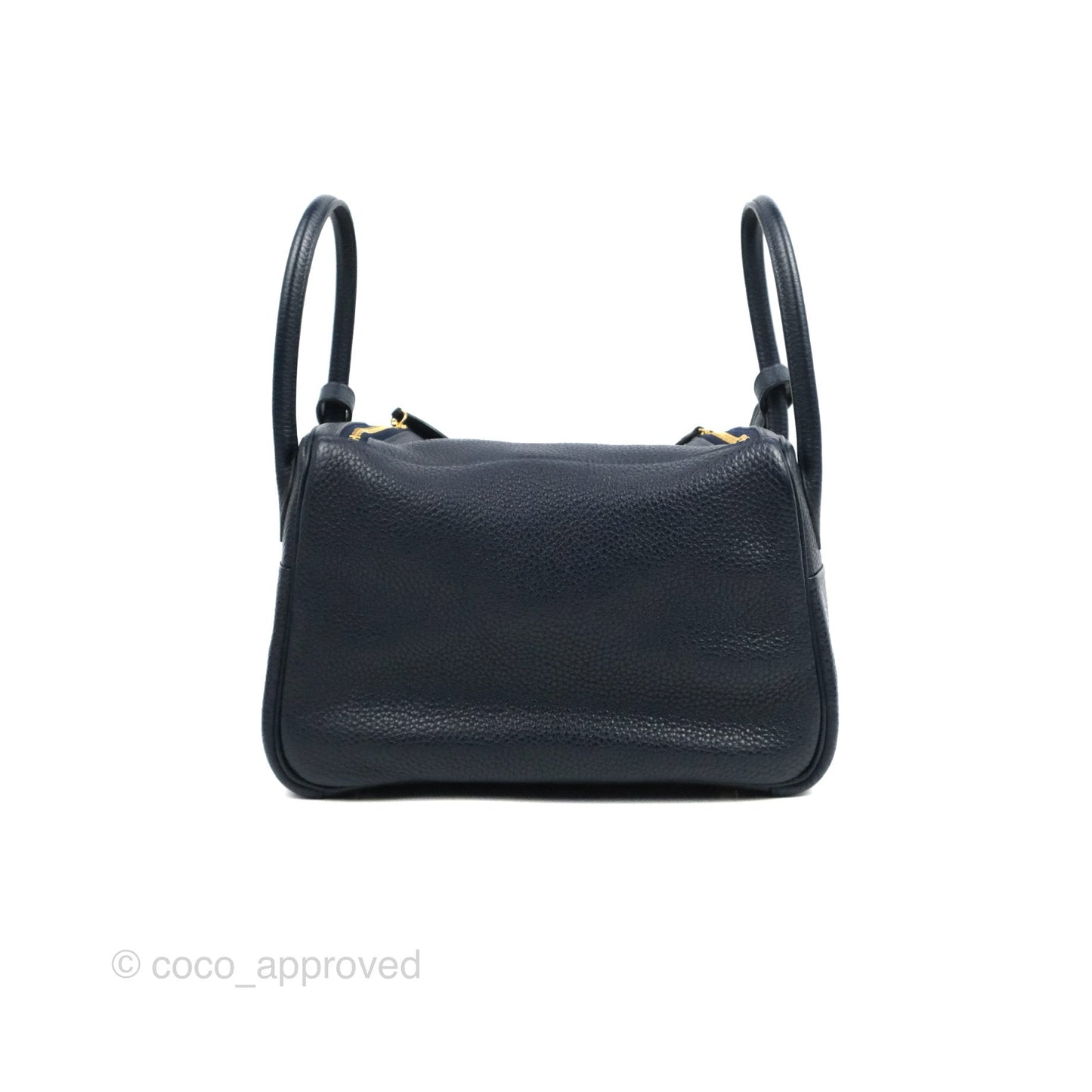Hermès Lindy 26 Taurillion Clemence Bleu Nuit 2Z Gold Hardware