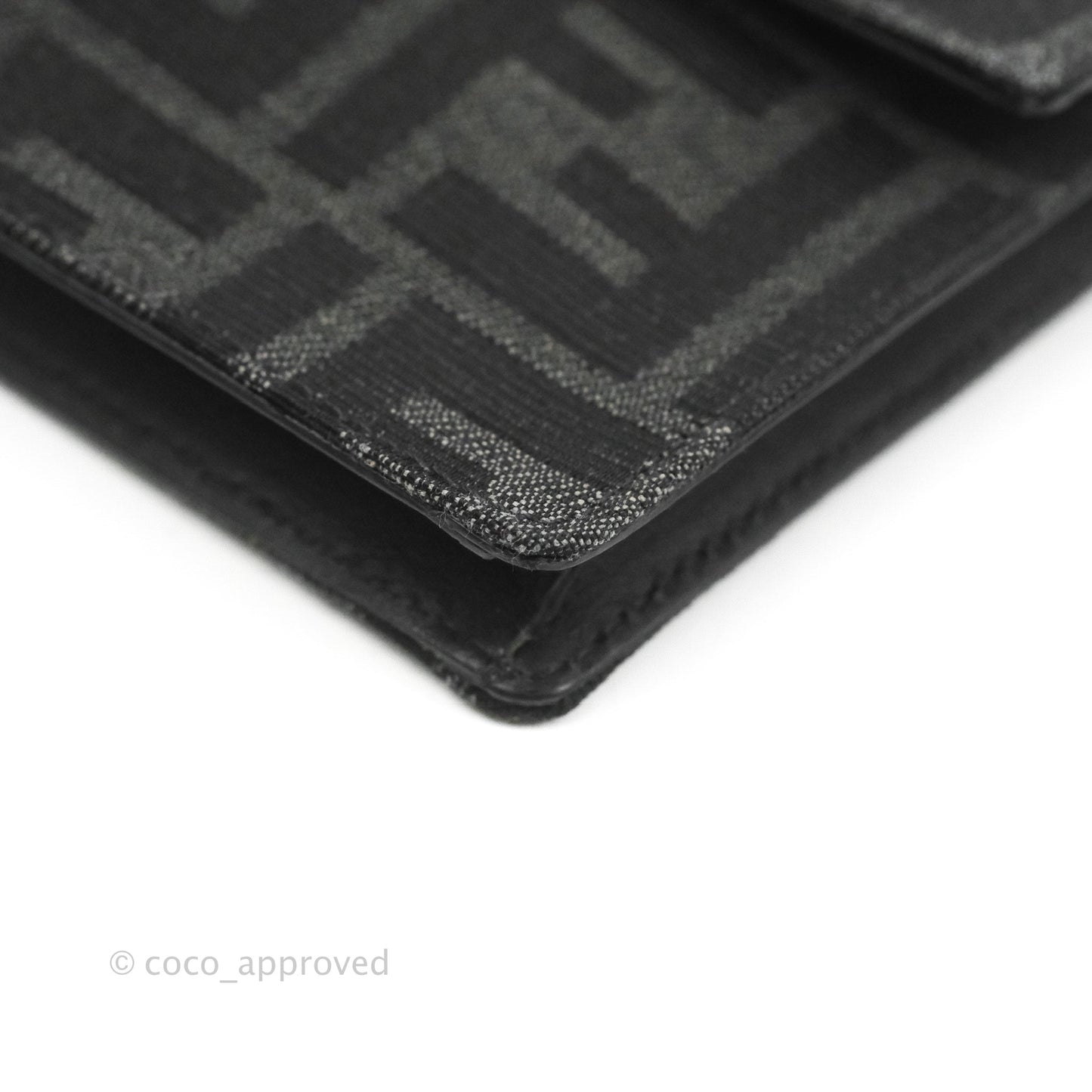 Fendi Baguette Pouch Jacquard FF Motif Grey/Black