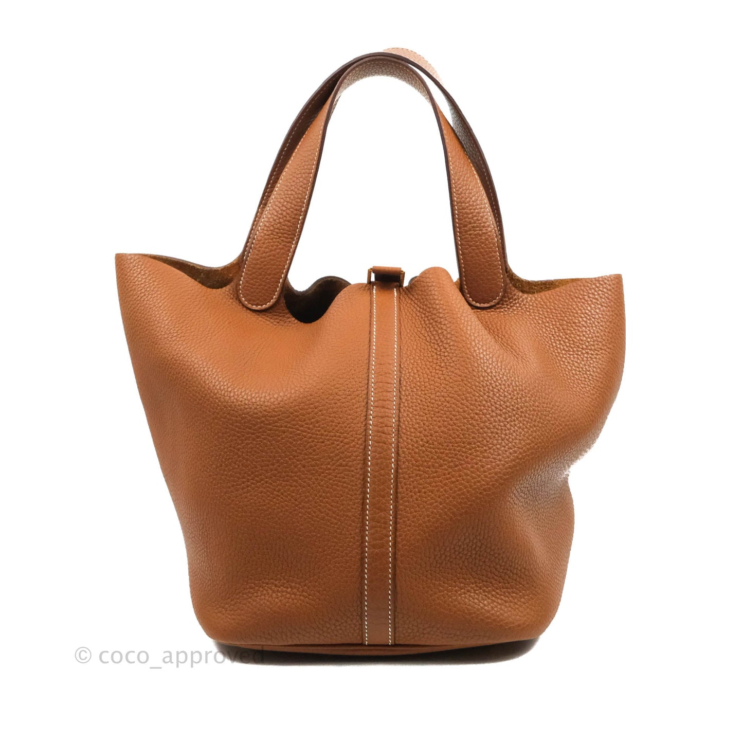 Hermès Picotin 26 GM Taurillon Clemence Gold Gold Hardware