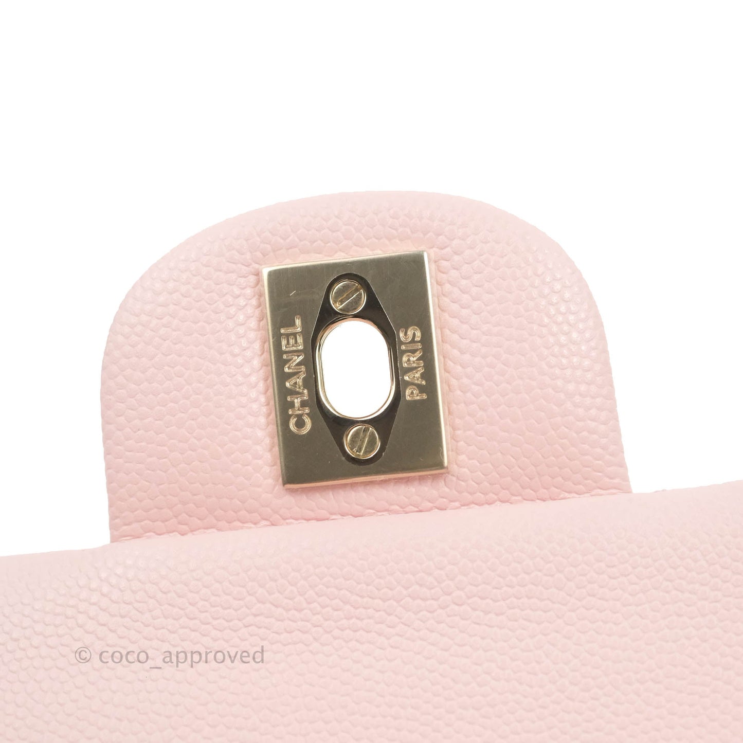 Chanel Classic Small S/M Flap Pink Caviar Gold Hardware 22S