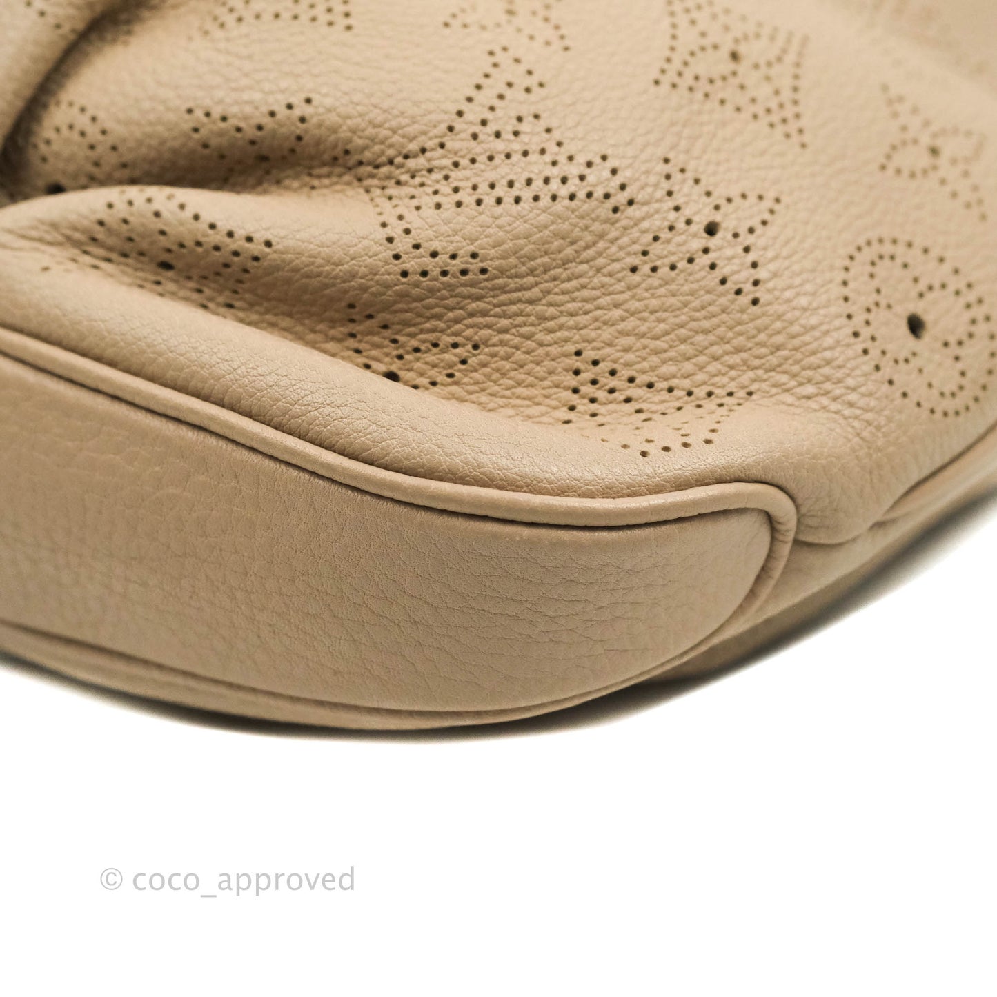 Louis Vuitton Mahina Selene MM Bag Monogram Taupe Calfskin