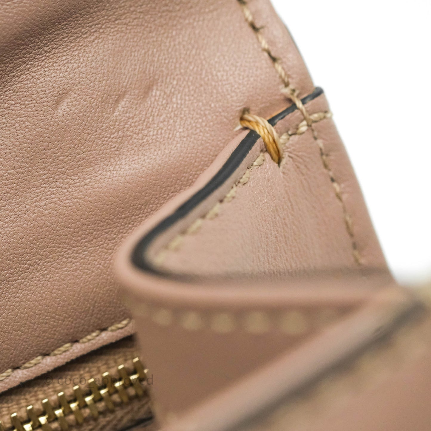 Valentino Vitello Small Glam Lock Rockstud Flap Poudre
