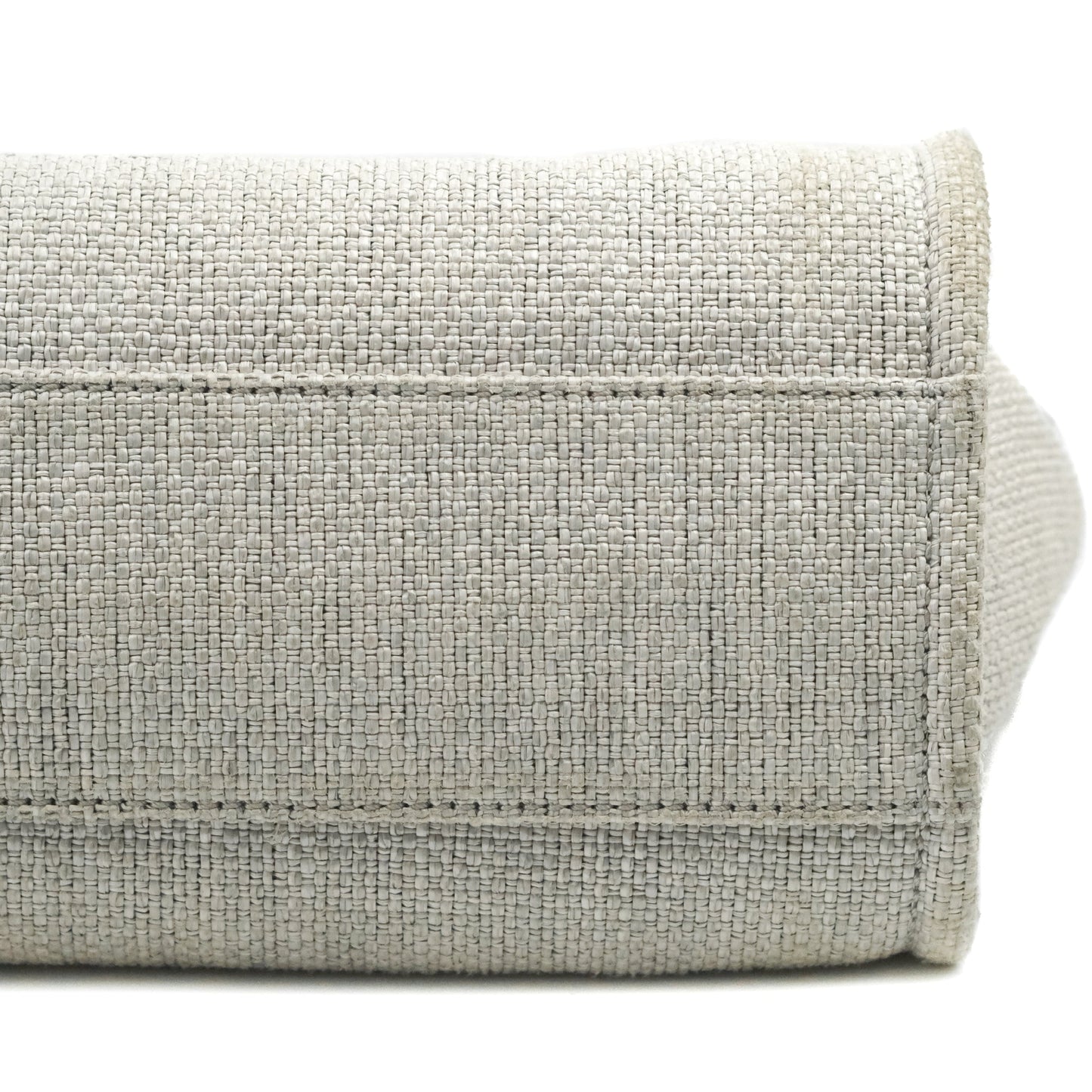Chanel Medium Deauville Tote Light Grey Canvas