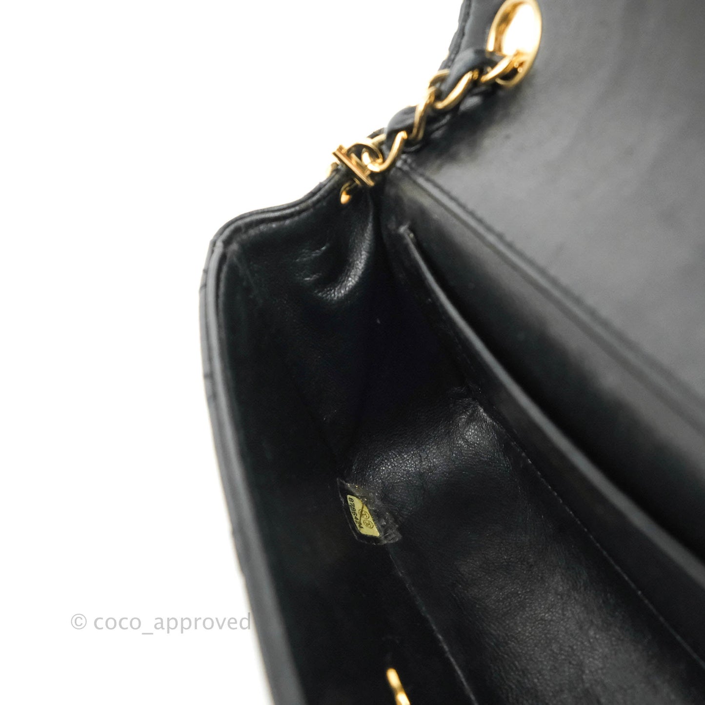 Chanel Vintage Mini Rectangular Black Calfskin 24K Gold Hardware