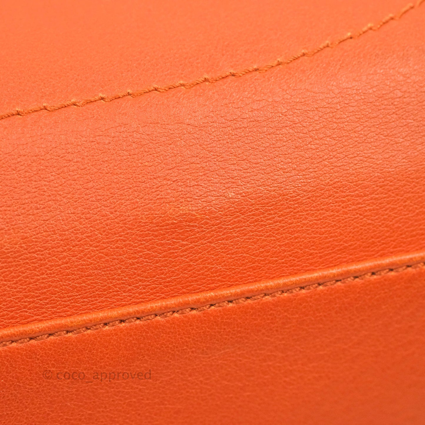 Salvatore Ferragamo Orange Top Handle Bag With Strap