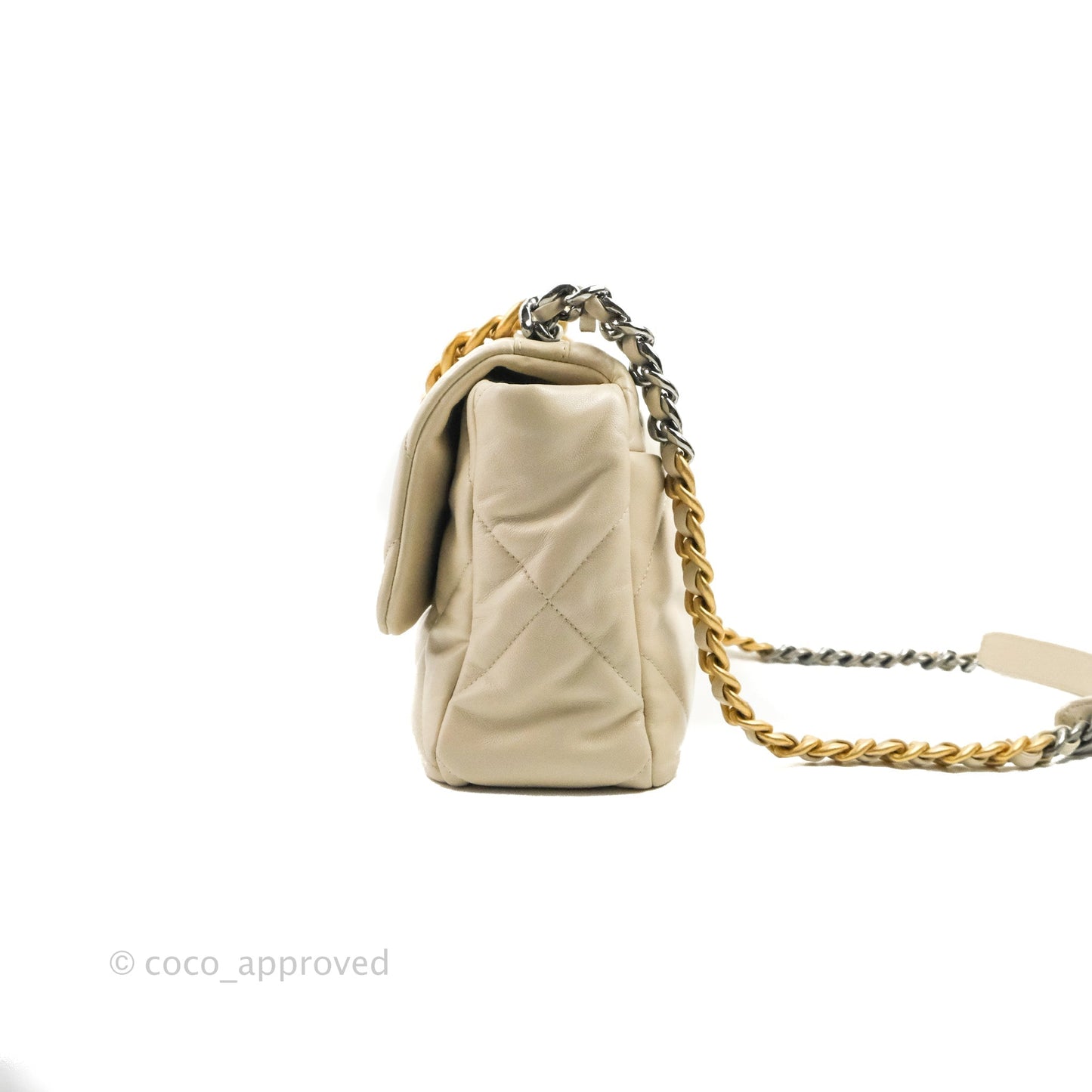 Chanel 19 Medium Ivory Mixed Hardware