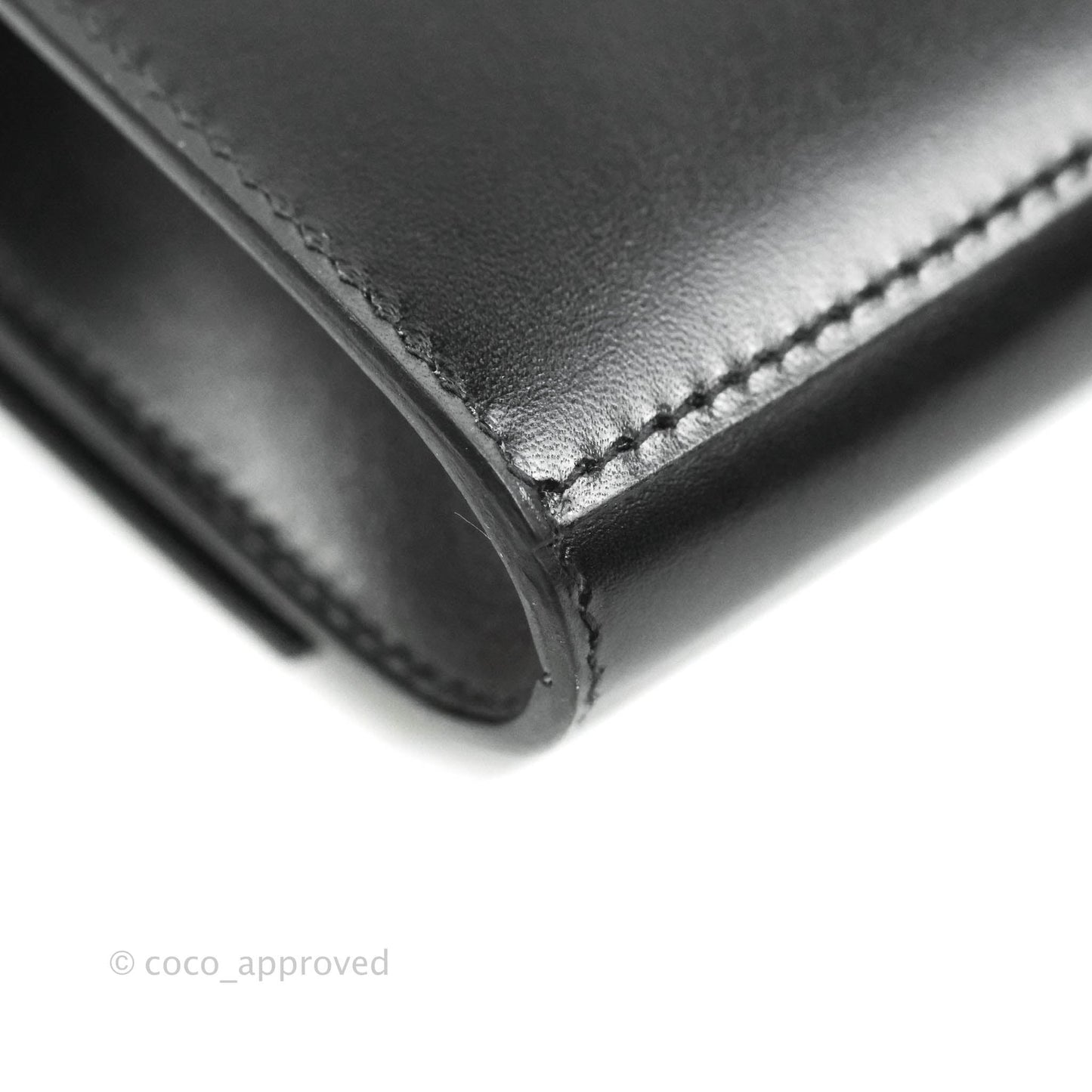 Hermes Medor 23 Clutch Black Box Leather Gold Hardware