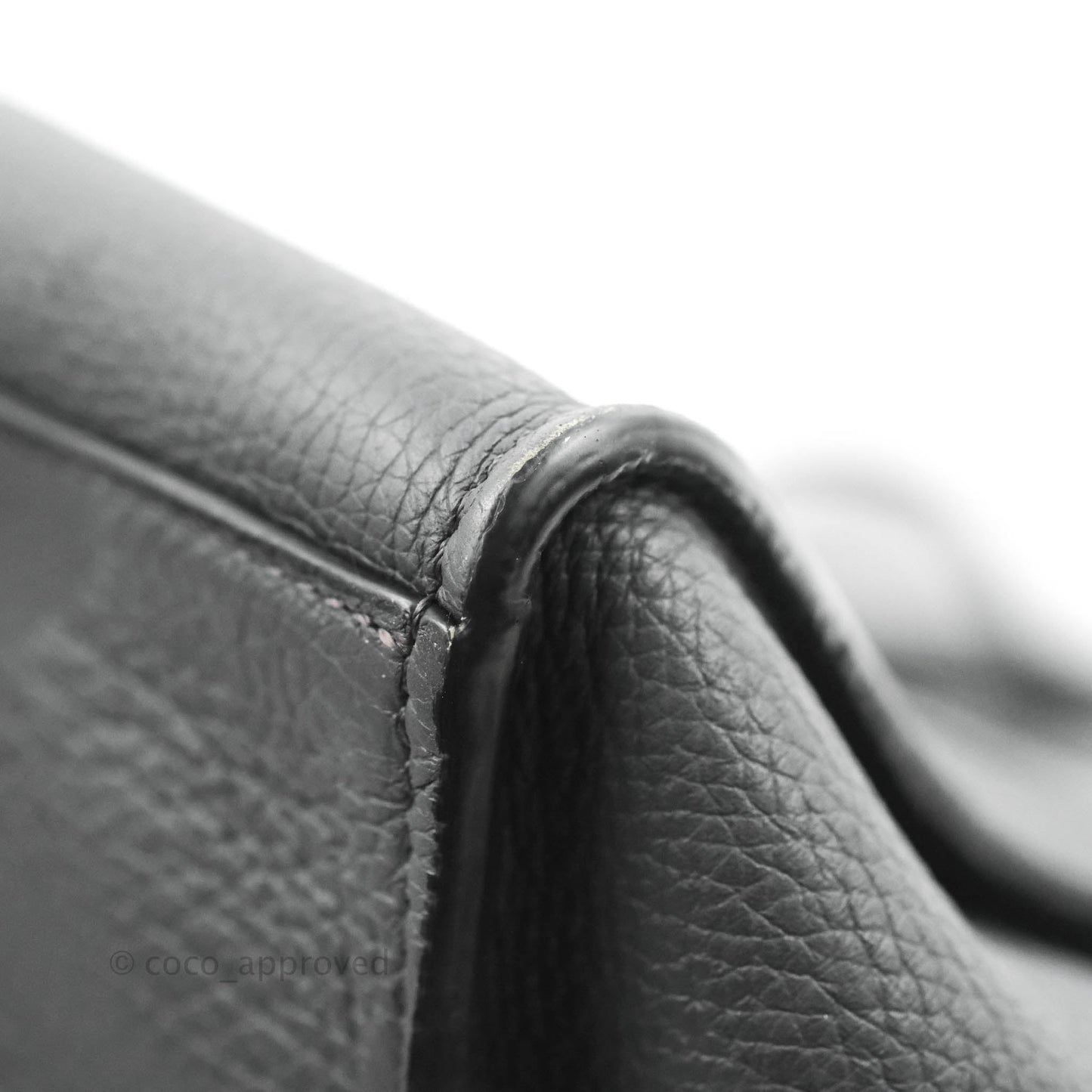 Celine Small Big Bag Black Supple Grained Leather Silver Hardware Dark Grey