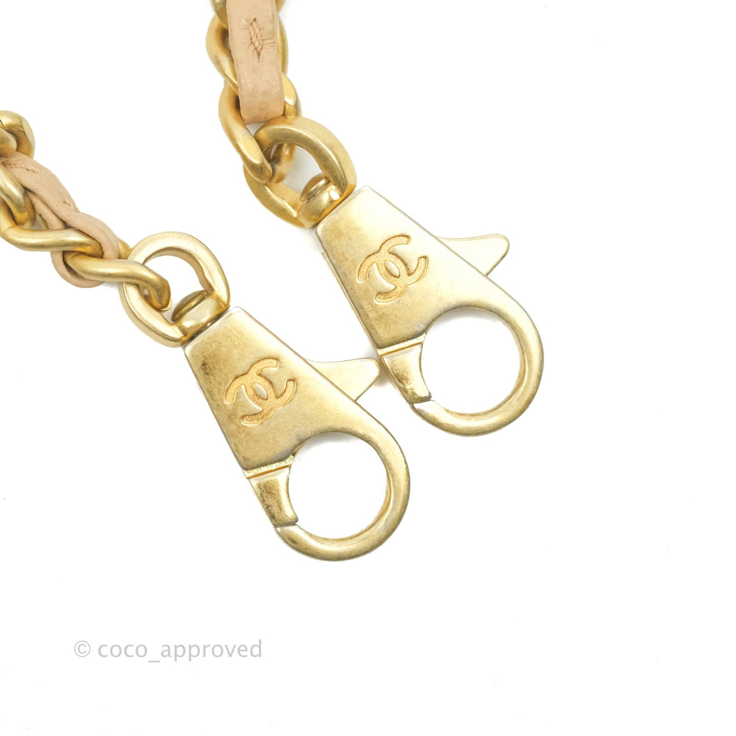Chanel Small Coco Handle Quilted Beige Caviar Gold Hardware Lizard Embossed Handle