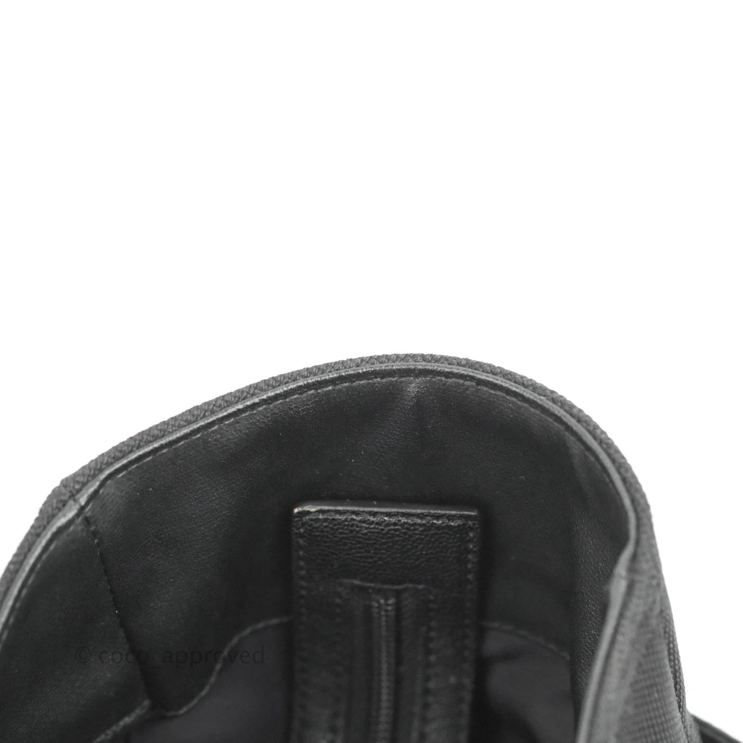 Chanel Quilted Large Paris Biarritz Tote Black Coated Canvas