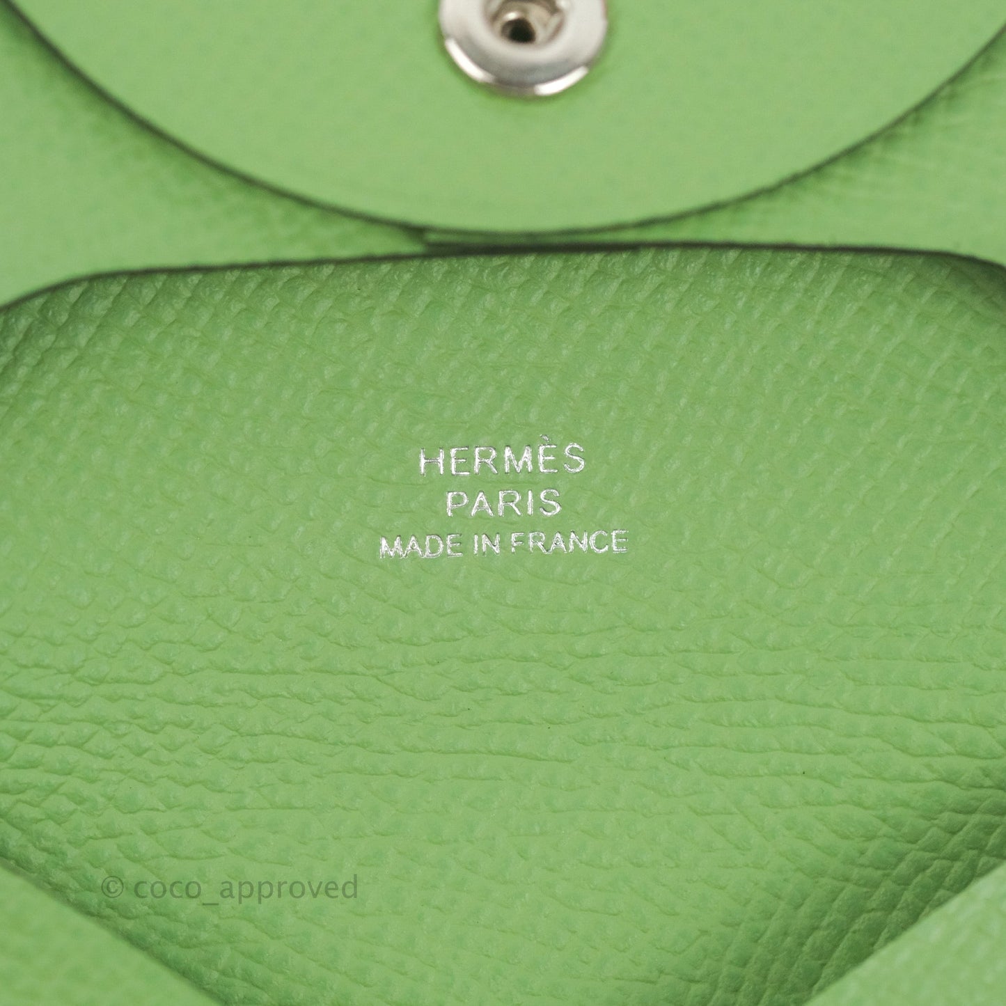 Hermès Bastia Coin Purse Pistache