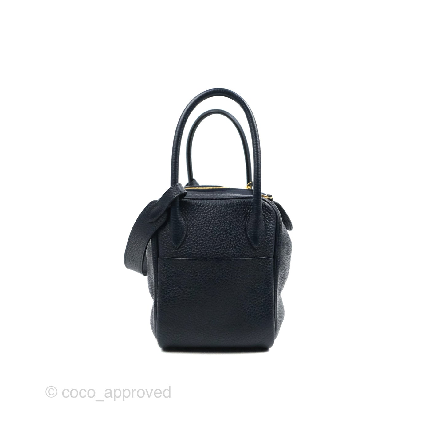 Hermès Lindy 26 Taurillion Clemence Bleu Nuit 2Z Gold Hardware