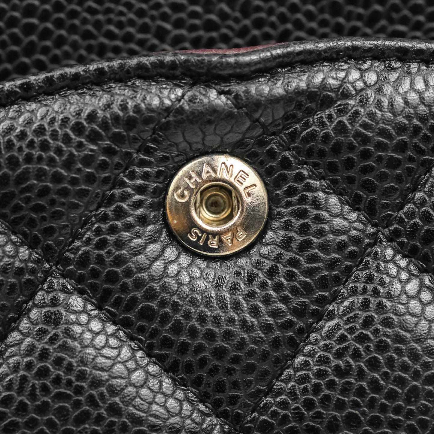 Chanel Quilted Maxi Double Flap Black Caviar Silver Hardware