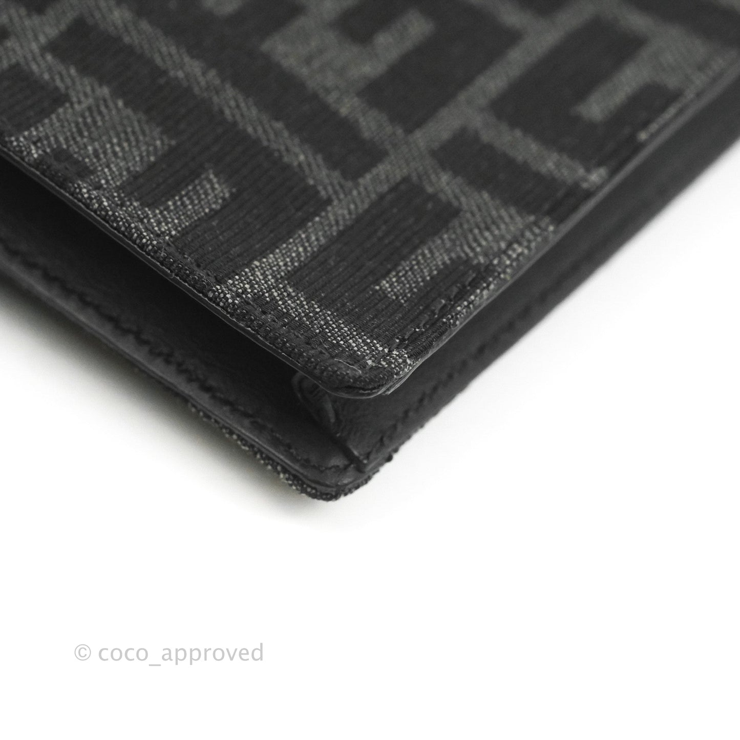 Fendi Baguette Pouch Jacquard FF Motif Grey/Black
